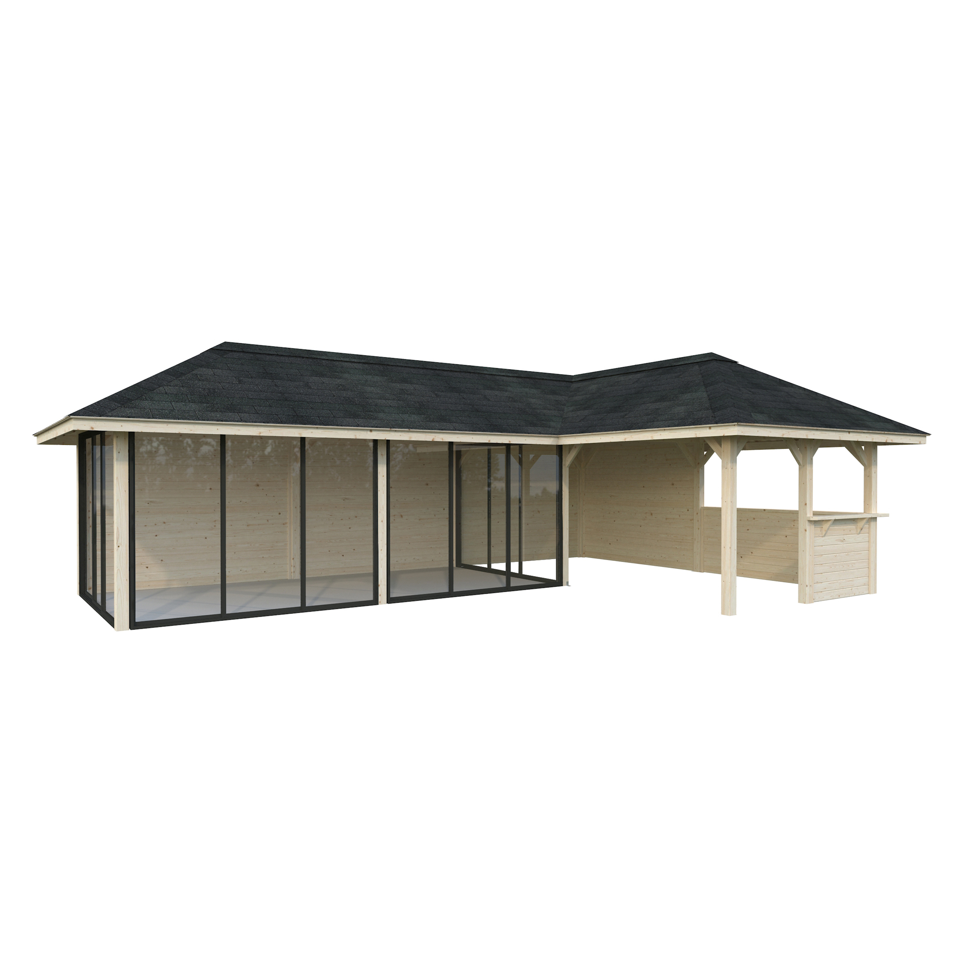 Hagestue Palmako Bianca 33,2 m2 Sett 221 Slide