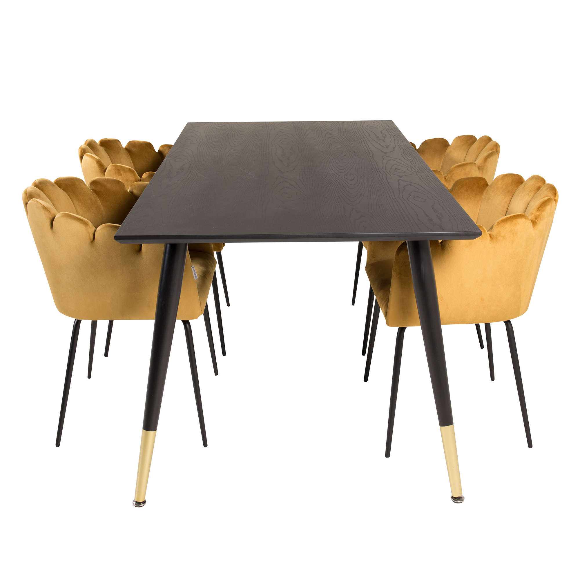 Spisegruppe furniture/fashion Disa med 4 Limhamn Rektangulært Stoler