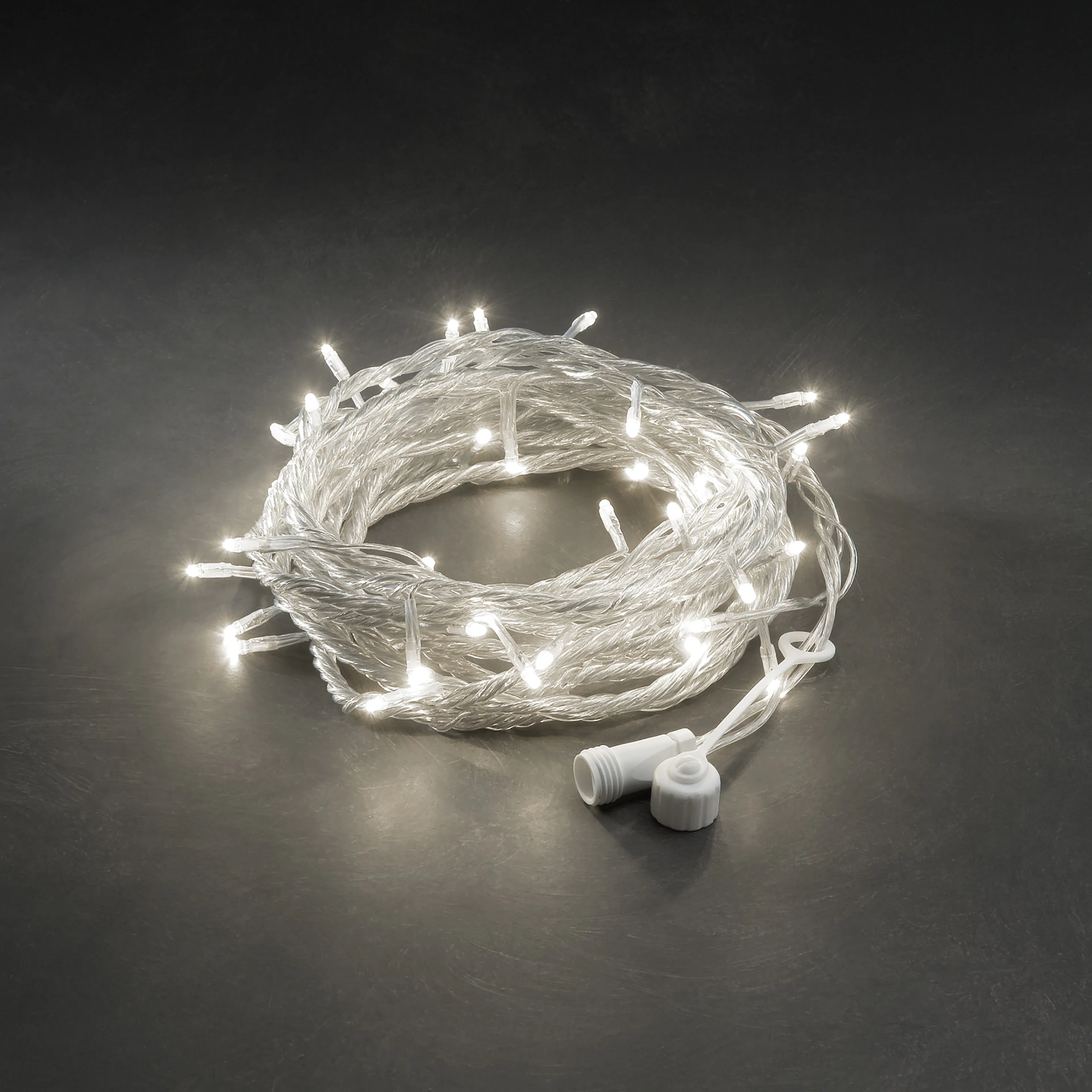 31V slinga 100 LED 100l, Varmhvit/Transparent