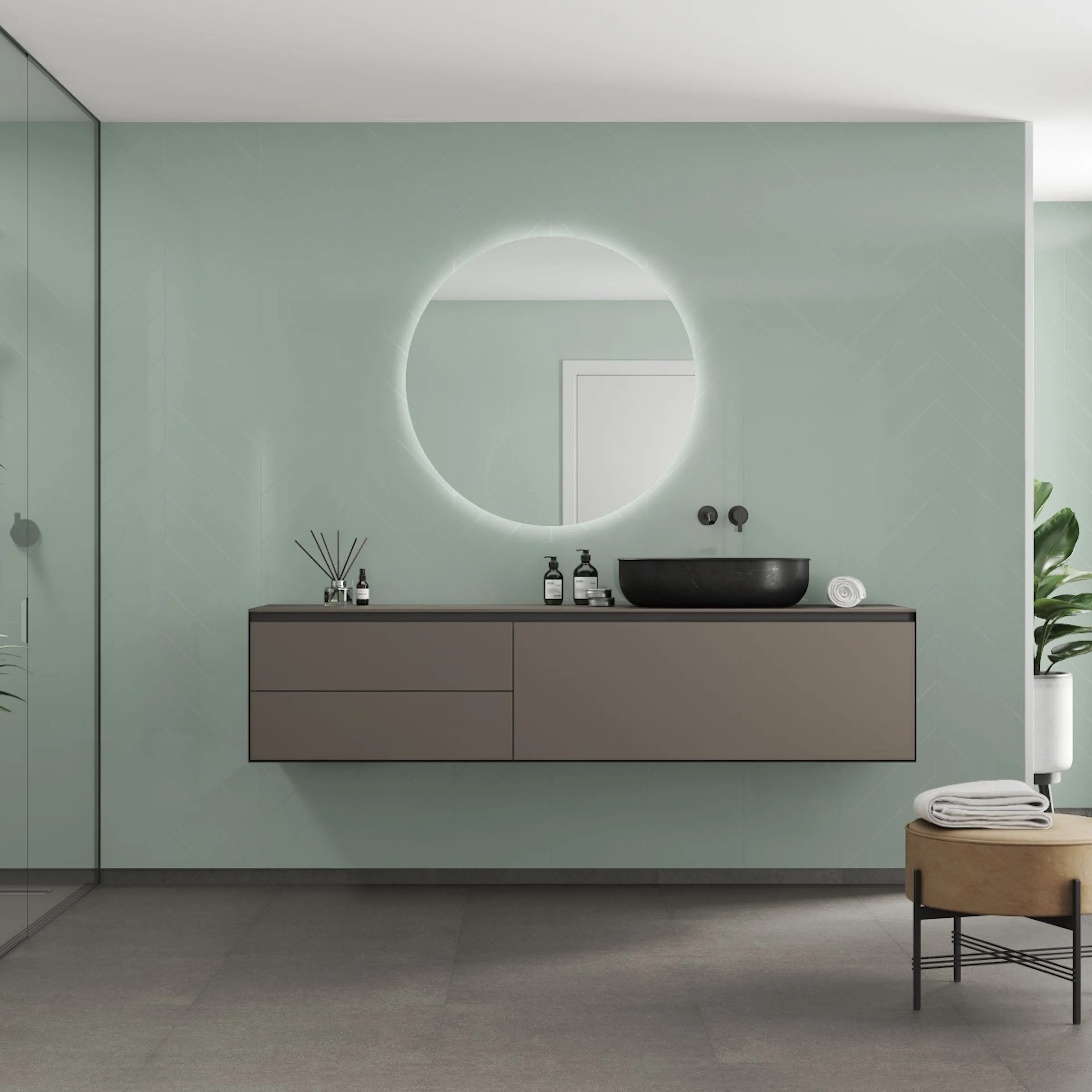 Baderomspanel Fibo 4085-M78 Light Mint
