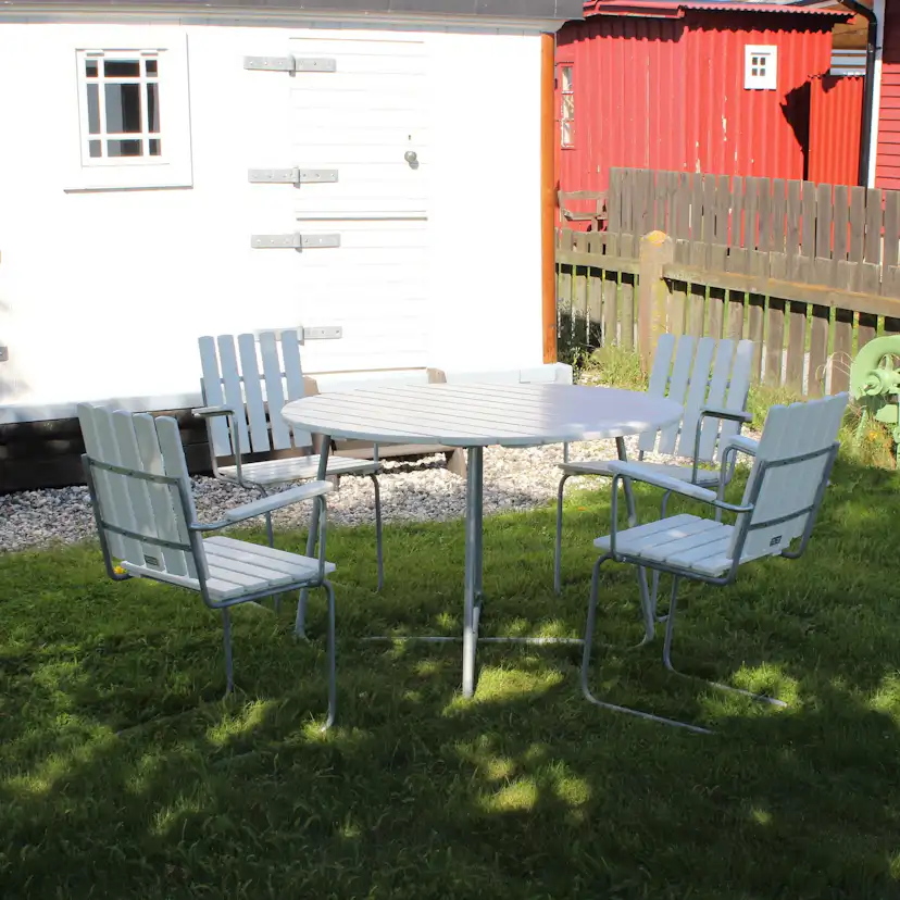 Spisegruppe Eden Wood Amanda Ø100 cm med 4 Stoler