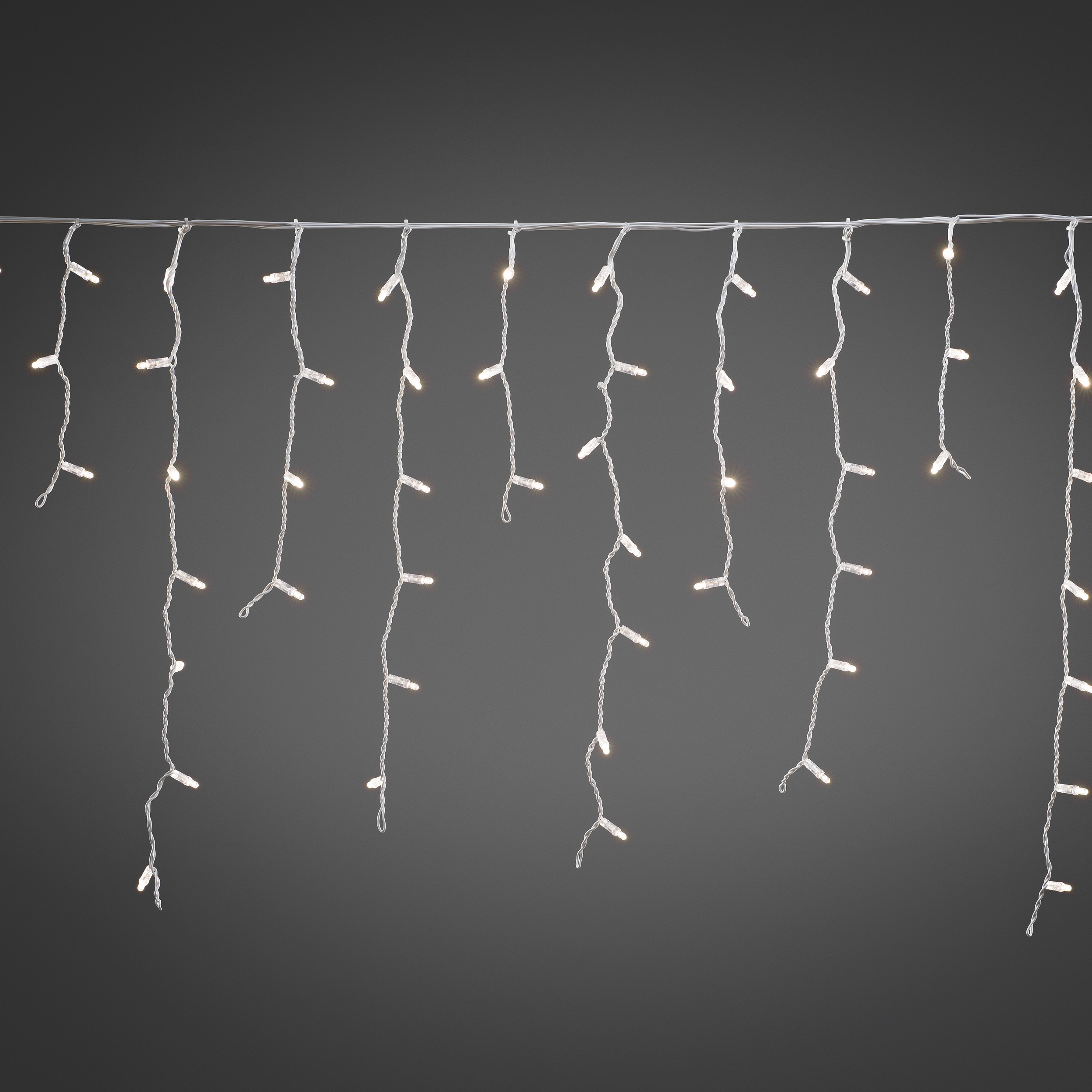 Startset istapp 100 LED Hvit kabel