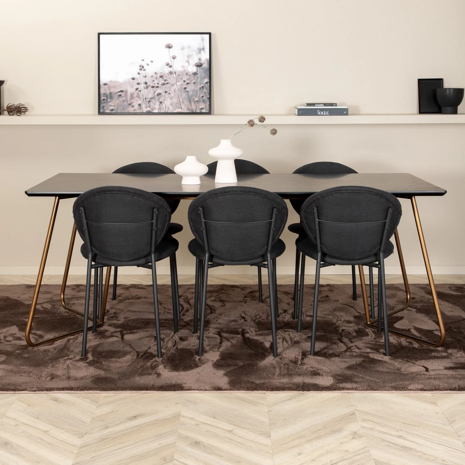Spisegruppe Venture Home Annika med 6 Valor Stoler