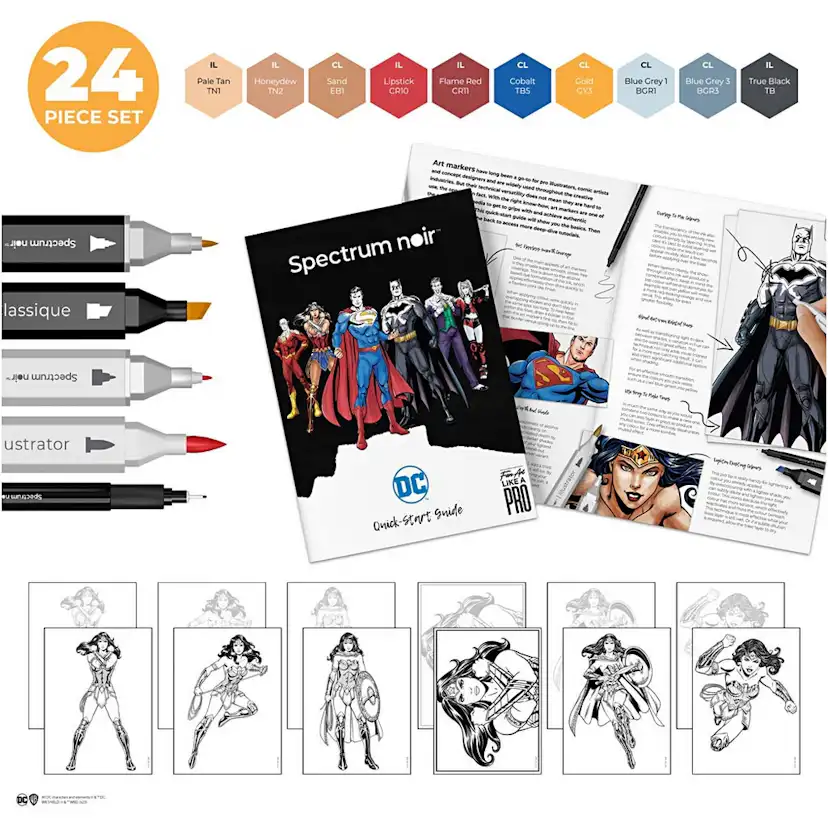 Hobbysett Creativ Company DIY Kit Illustrasjon Wonder Woman