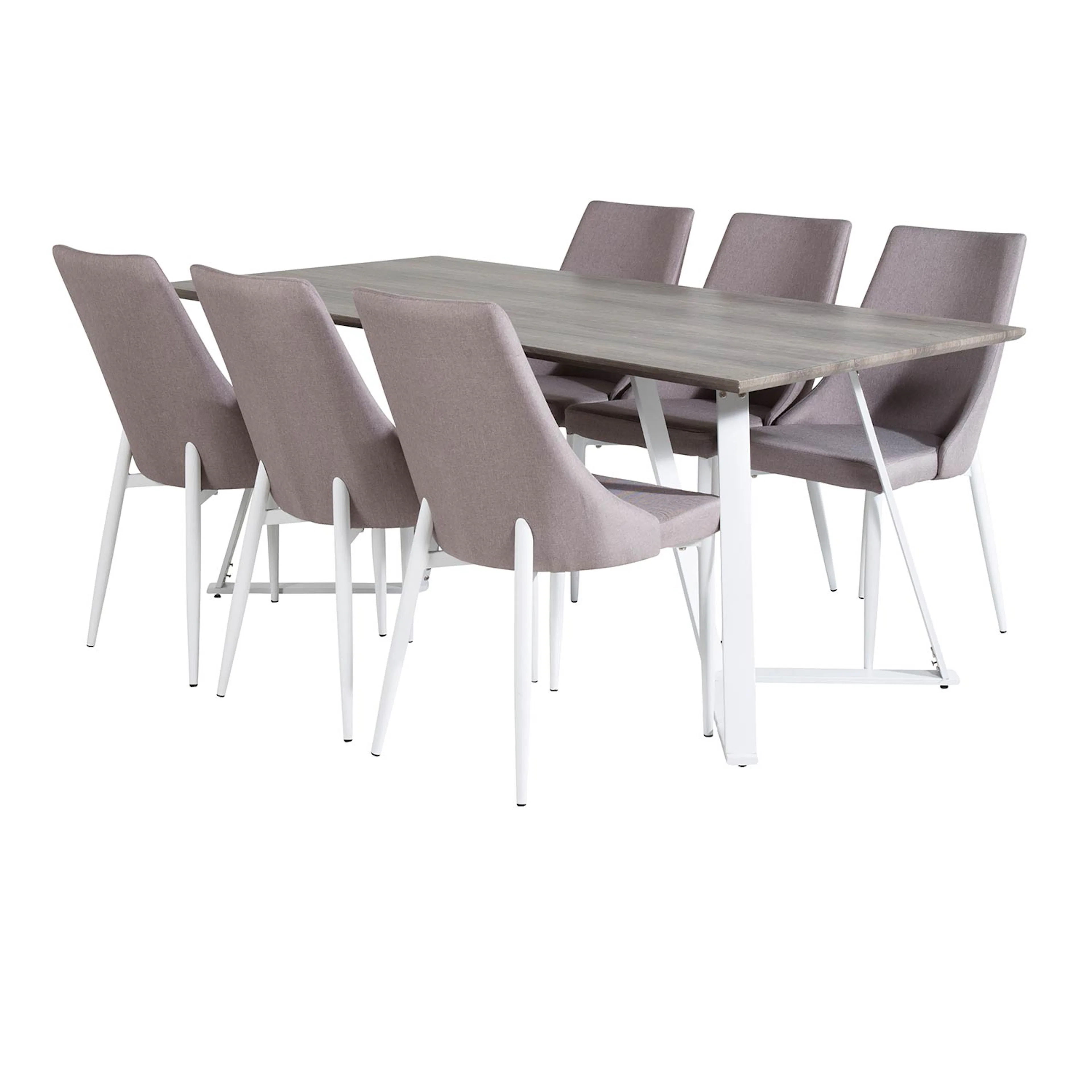 Spisegruppe Venture Home Madde med 6 Laura Stoler Polyester