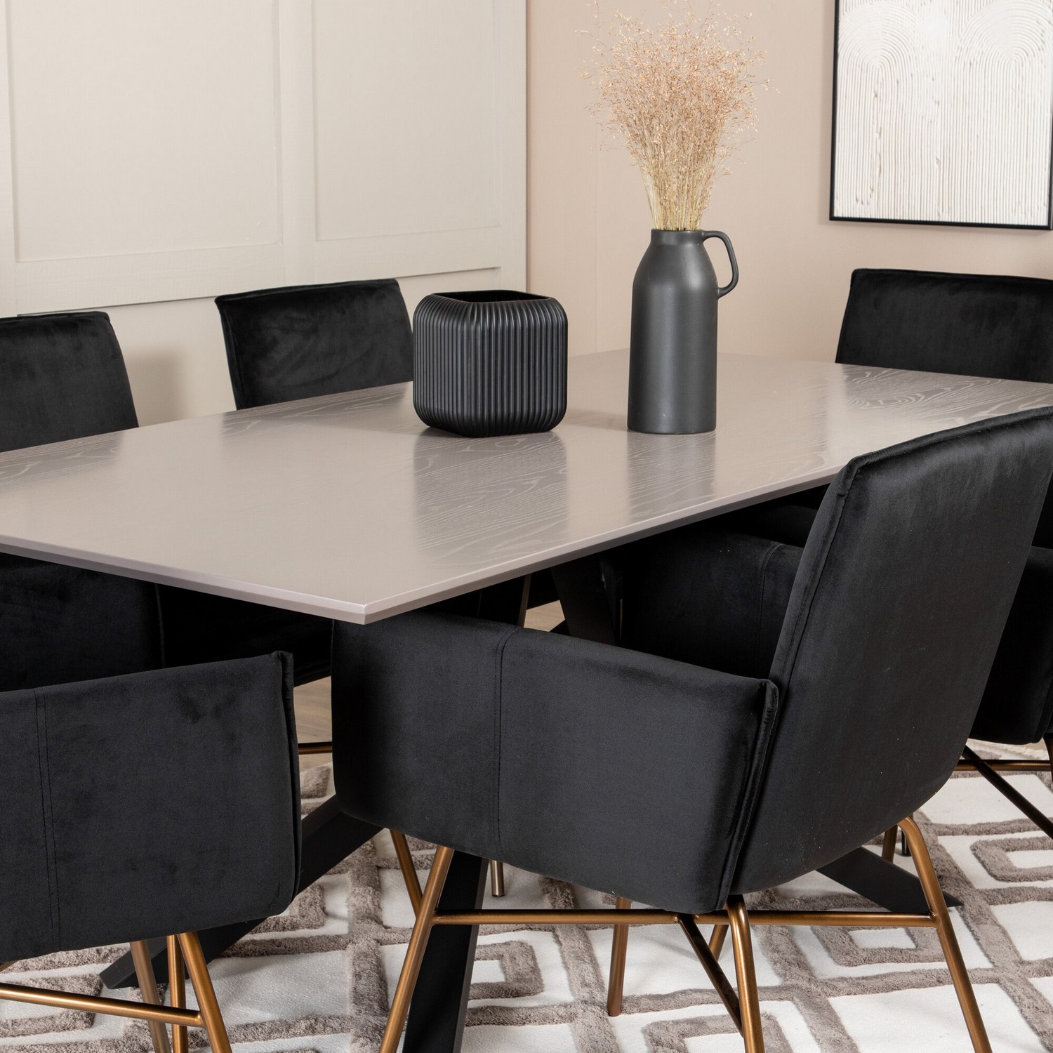 Spisegruppe Venture Home Piata med 6 Annika Stoler