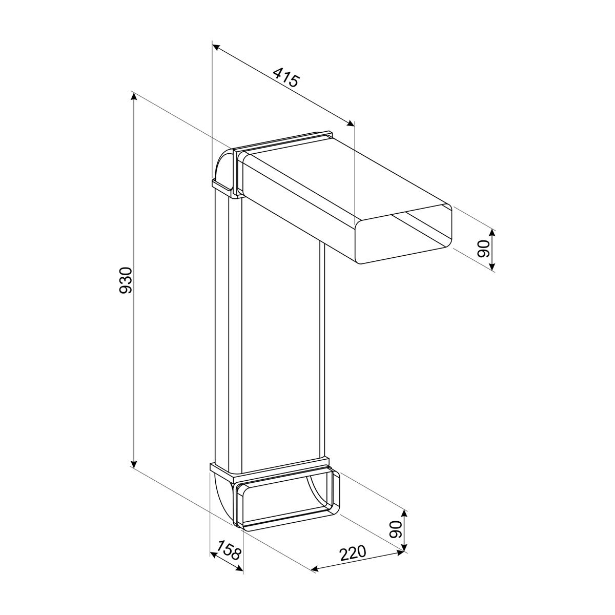 Utblåsningssett Smeg KITEHOBD for Koketopp
