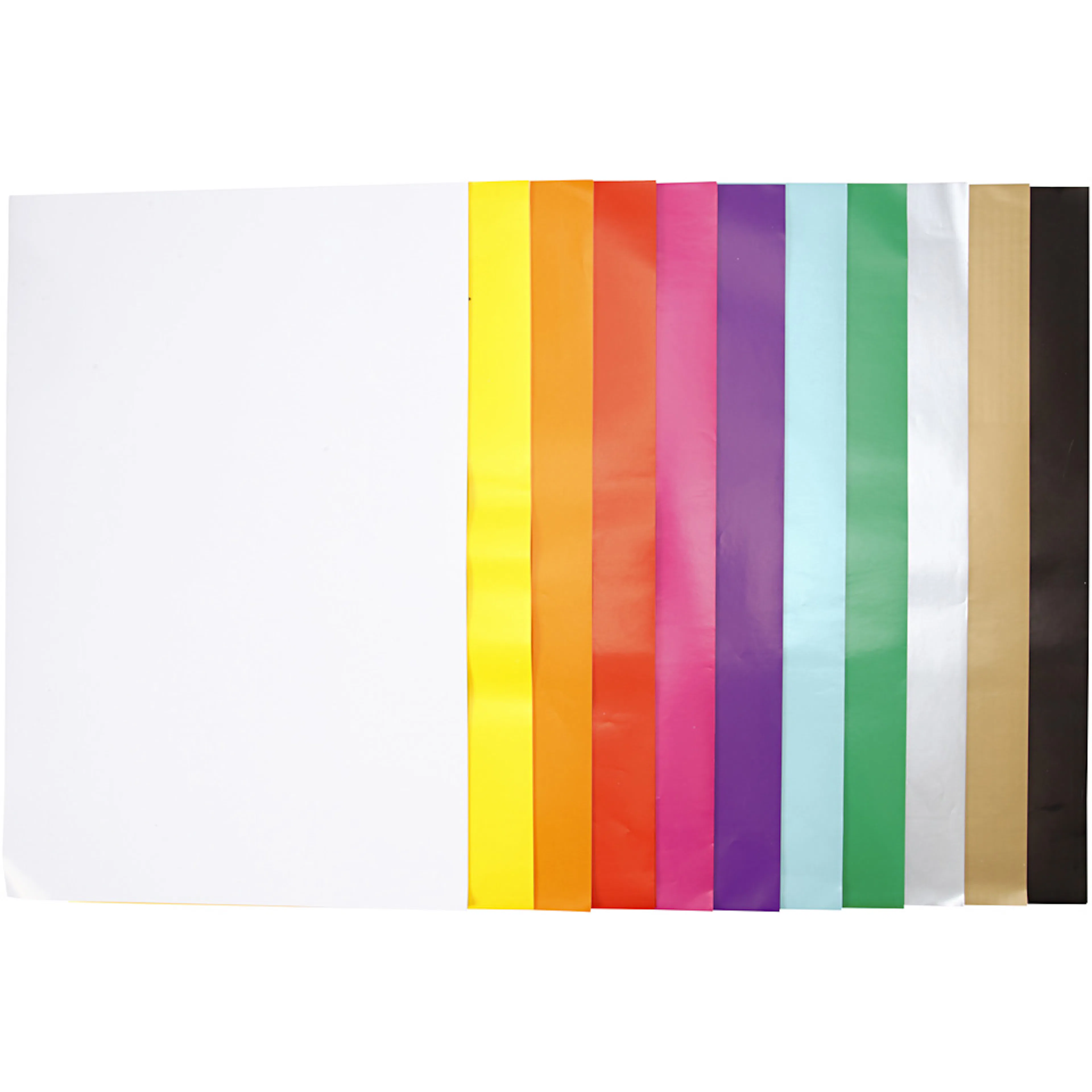 Glanspapir Creativ Company Ass Farger 32x48 cm 11x25 Ark/1 Pk