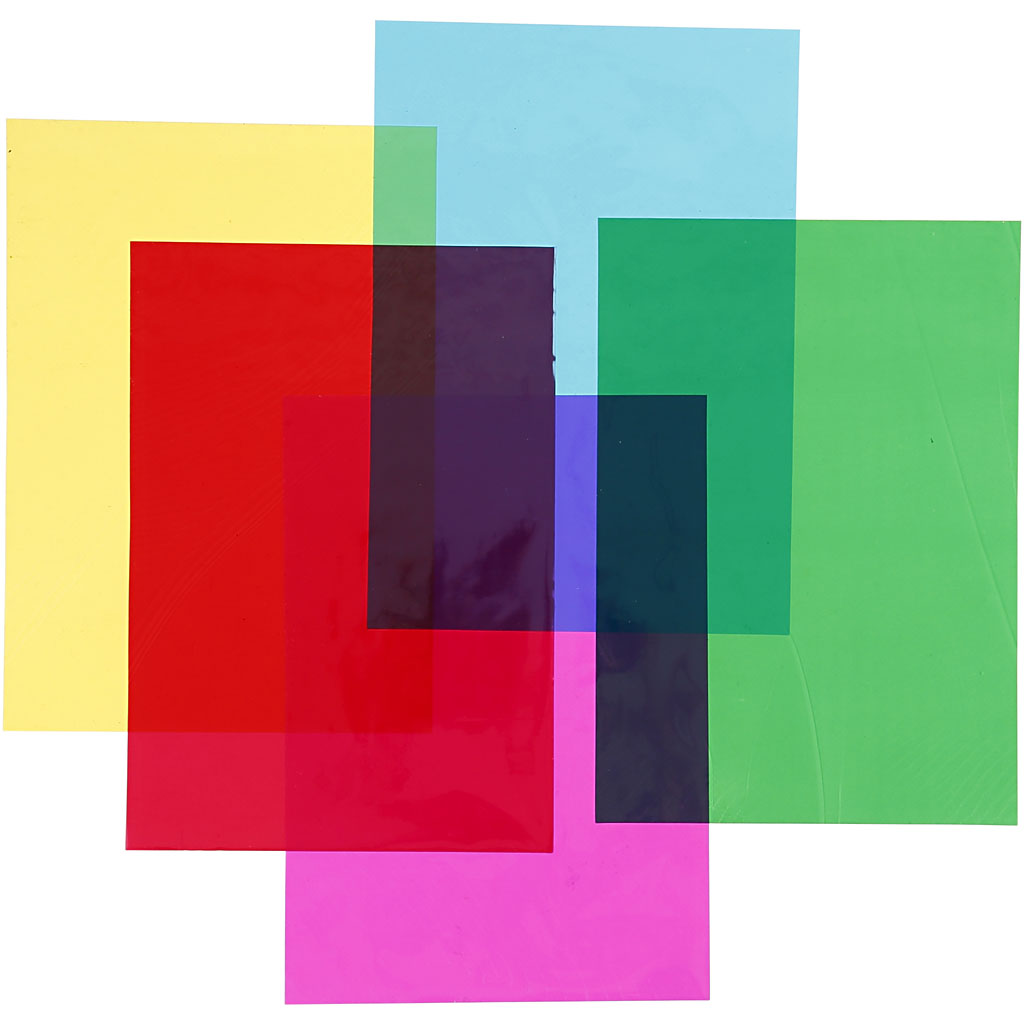 Cellofan Creativ Company Ass Farger 210x297 mm 5x20 Ark/1 Pk