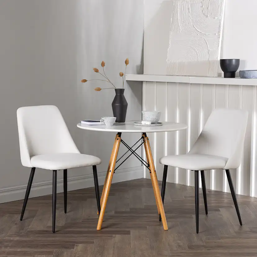 Spisegruppe Venture Home Danburi Ø60 cm med 2 stk Night Stoler