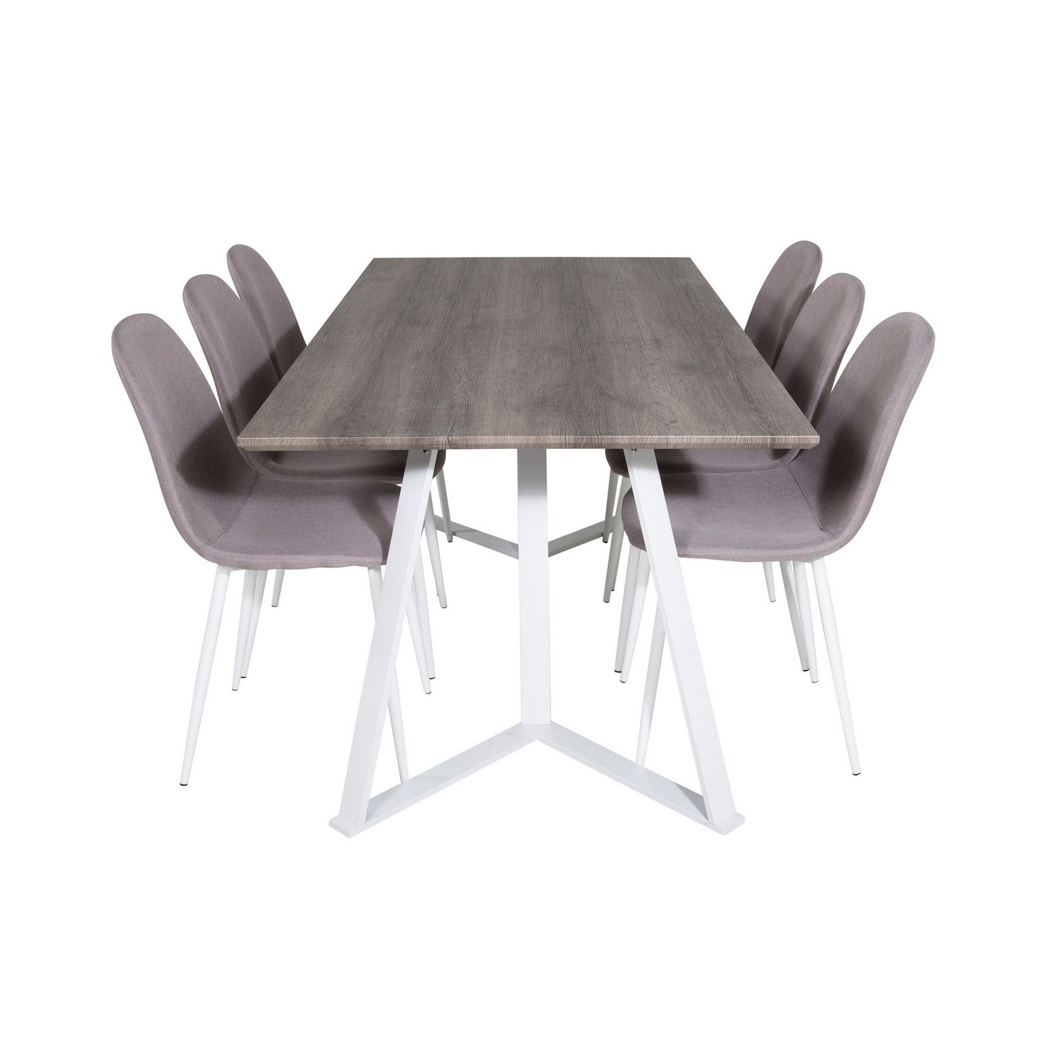 Spisegruppe Venture Home Marina med 6stk Polar Stoler