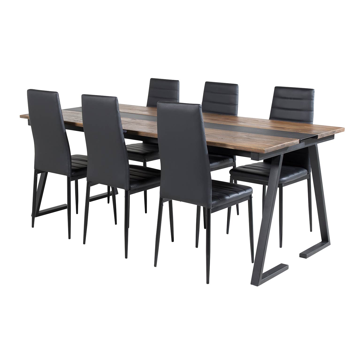 Spisegruppe Venture Home Jane med 6 Sly Stoler
