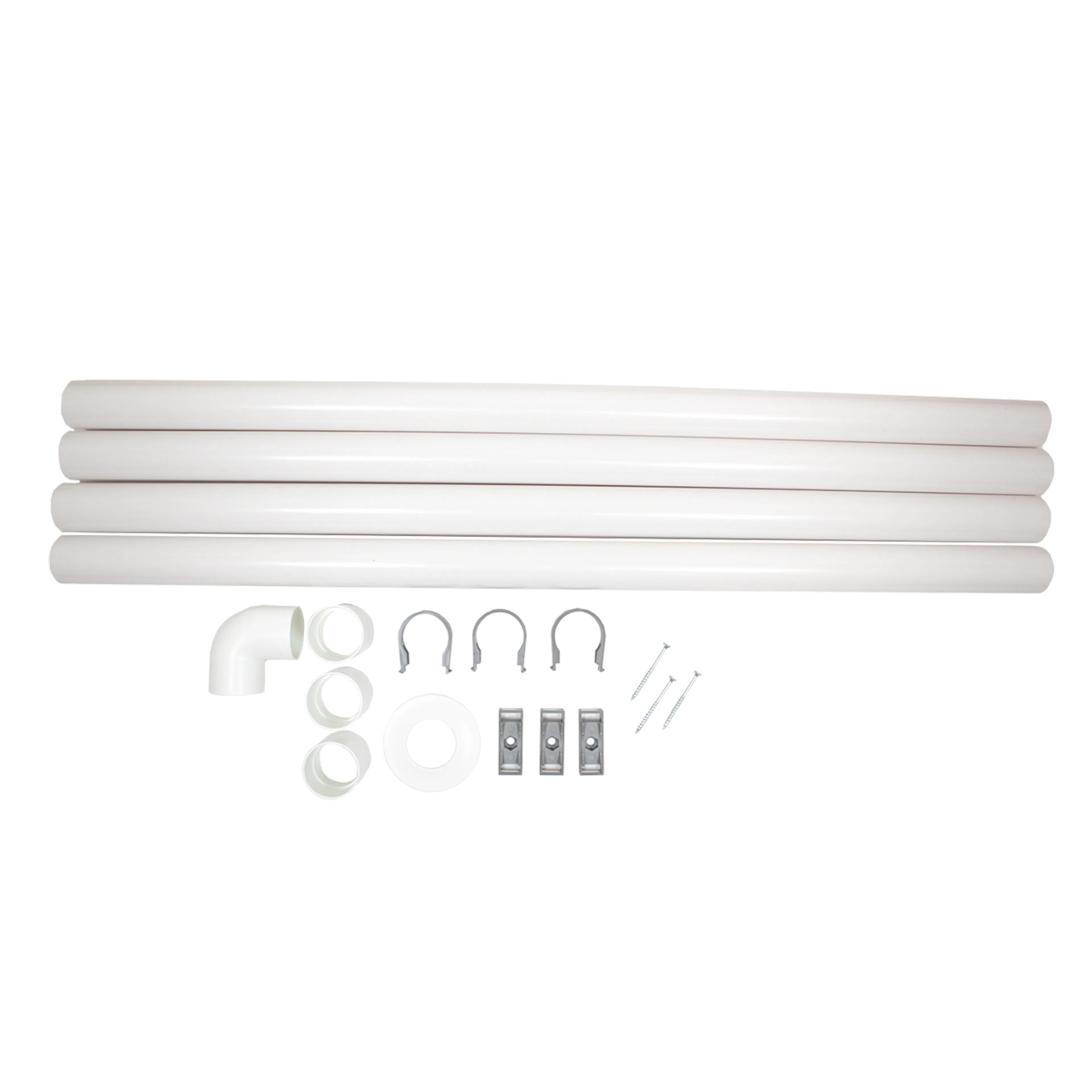 Ventilasjonssett Separett Tiny® 4m rør, inkl. Skjøt & fester