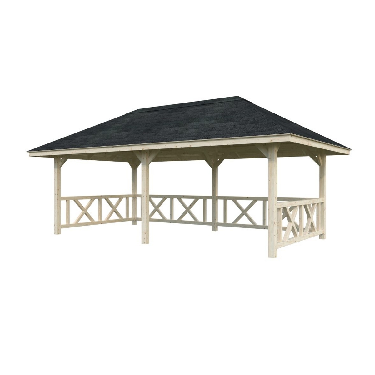 Paviljong Palmako Bianca 16,6 m2 Sett 107
