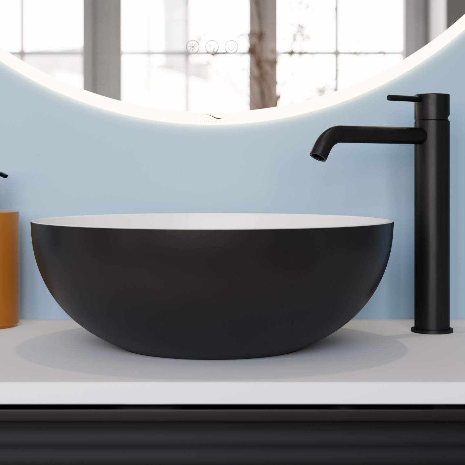 Topplate Linn Bad Corian