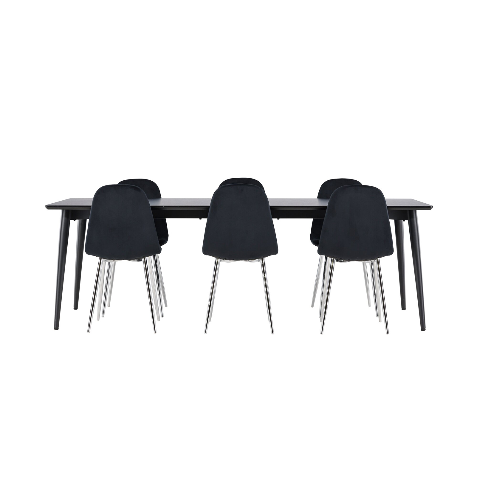 Spisegruppe Venture Home Ellis 230 med 6 stk Polar Stoler Fløyel