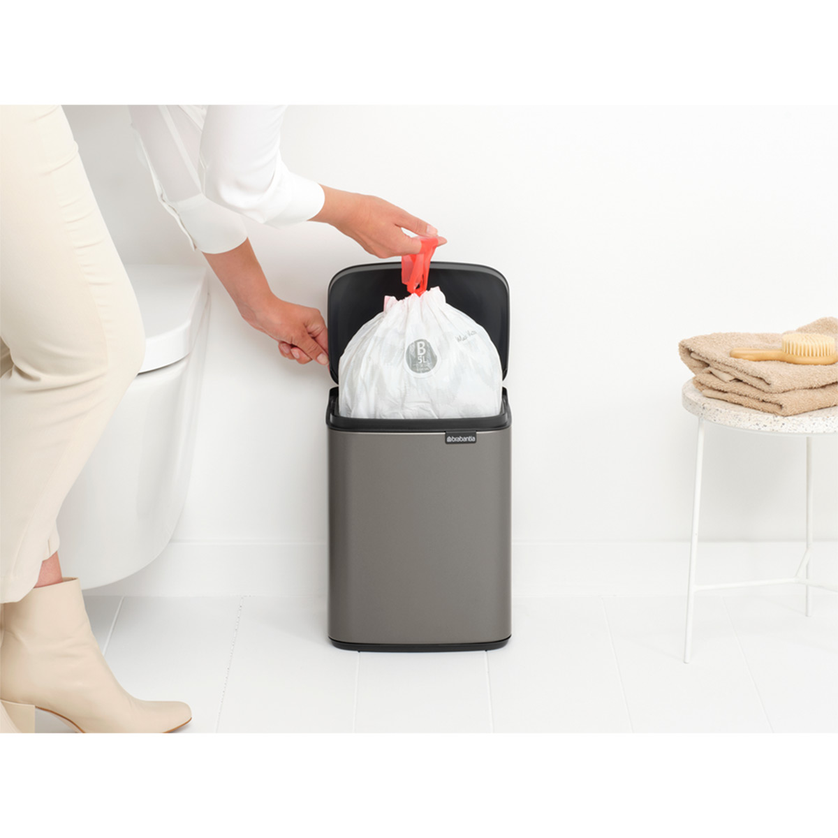 Bo Avfallshink, 7L - Platinum Platinum
