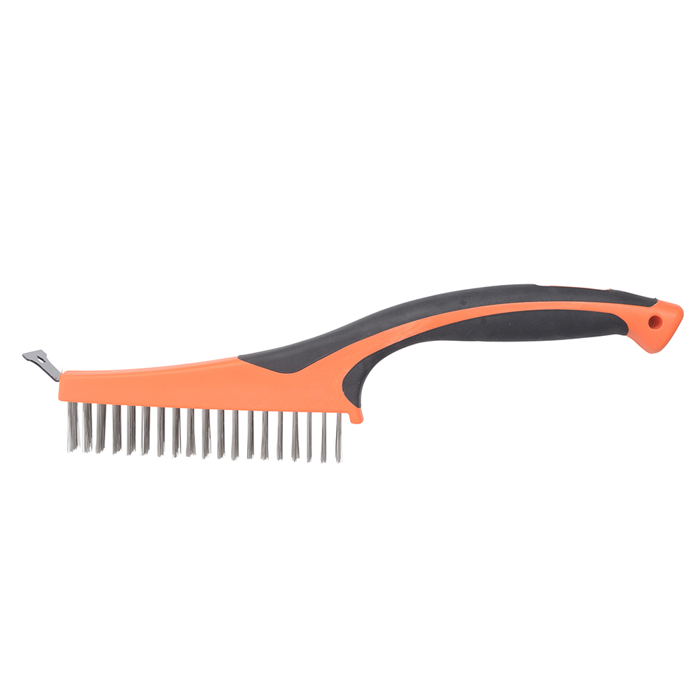 Stålbørste Boxer med skrape 3 Rader Rustfritt Stål