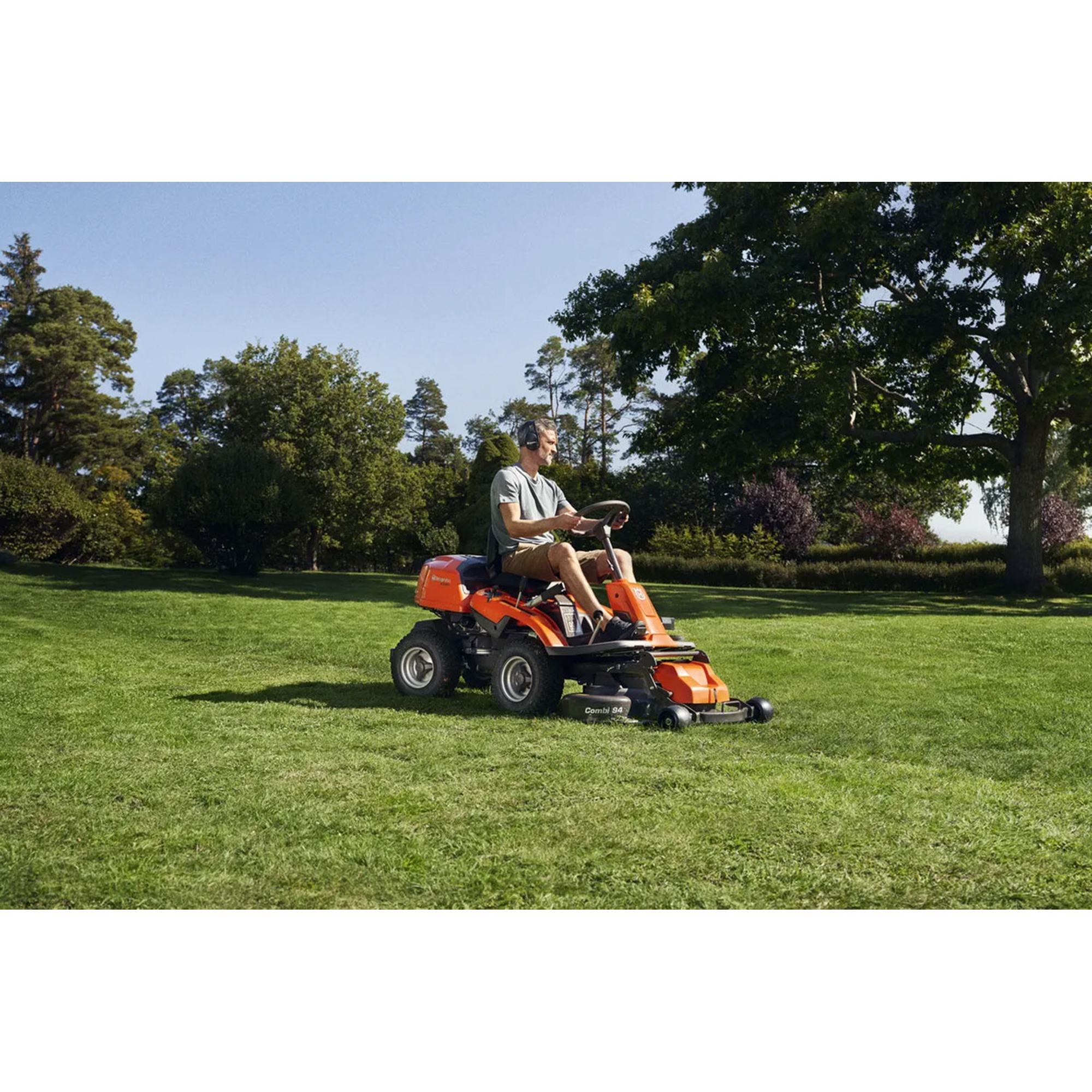 Traktorklipper Husqvarna R 214T ekskl. Klippeaggregat