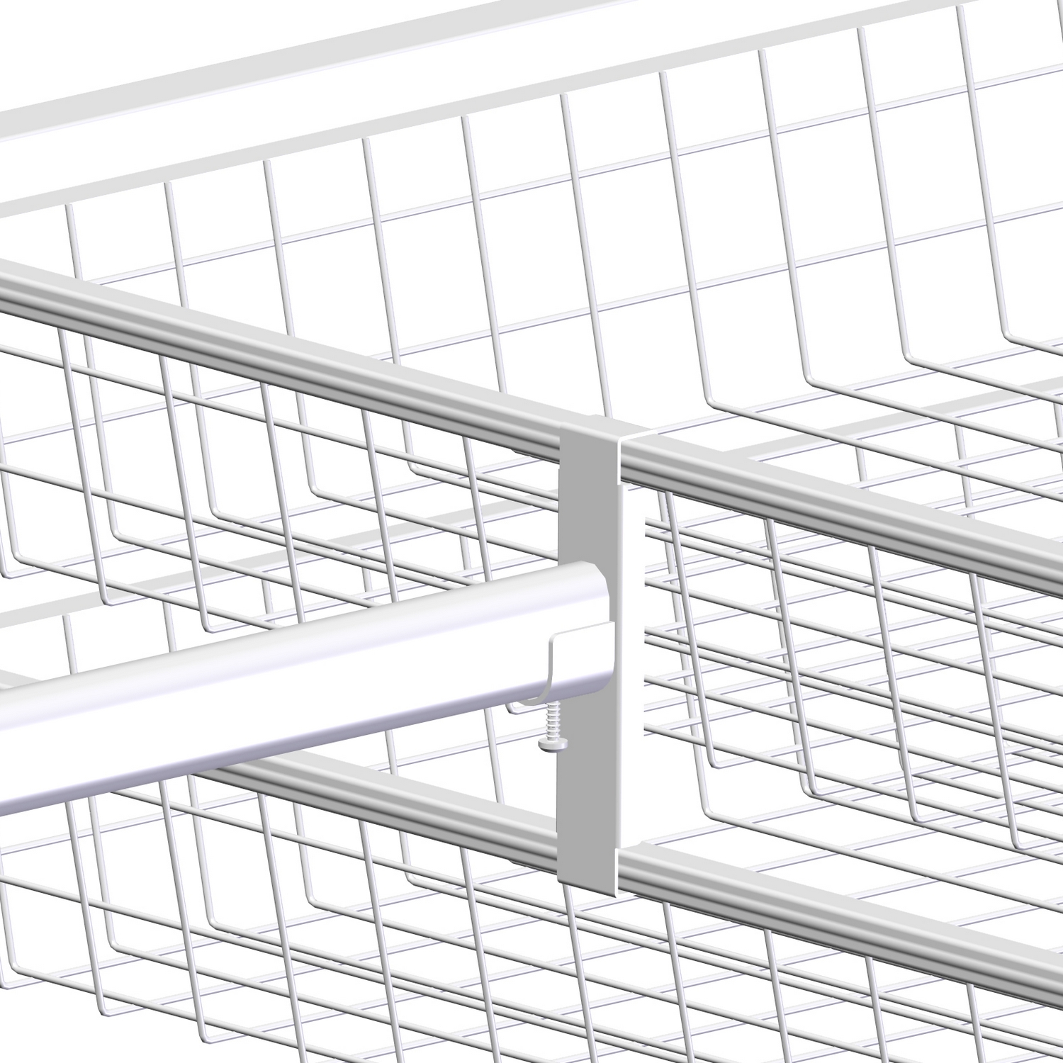 Feste for Garderobestang Lundbergs Wide Stativ Hvit 2-Pk