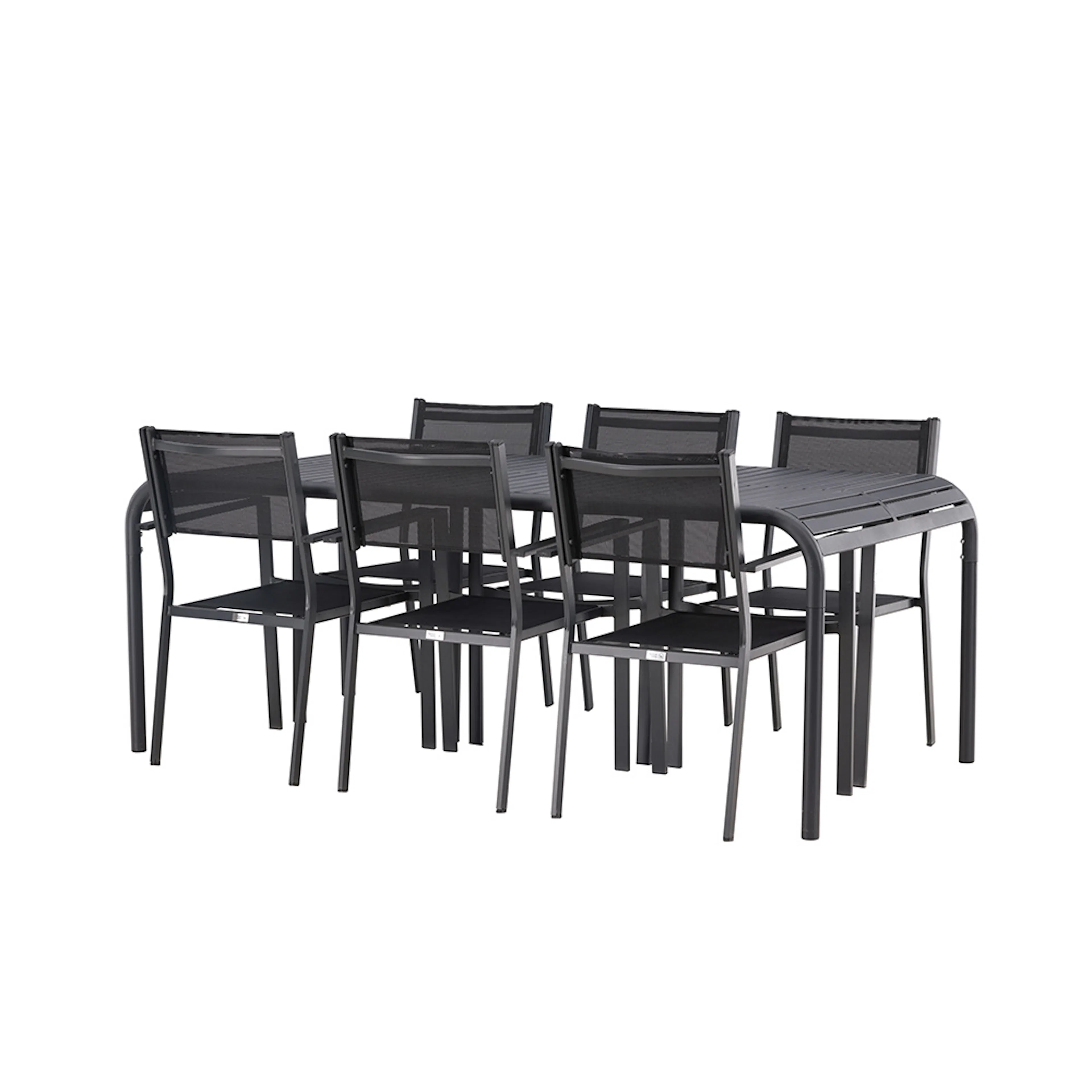 Borneo Diningtable Aluminium - Black / Rectangular 100*200* Sort