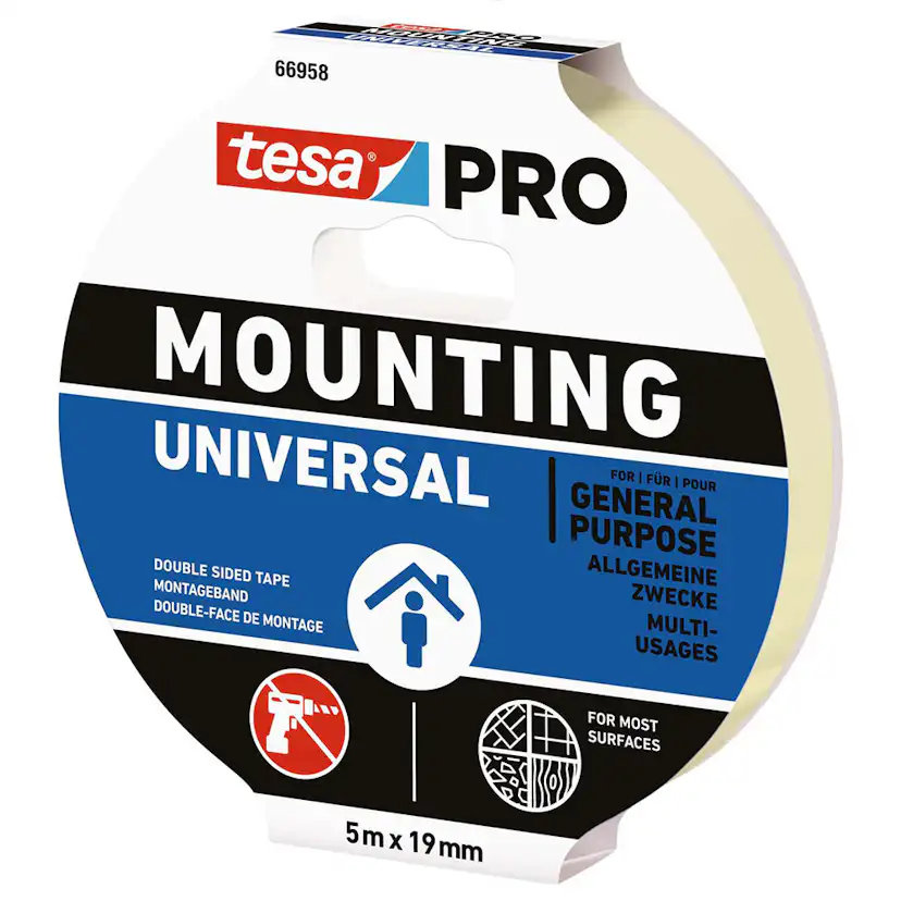 Monteringstape Tesa Pro Universal 19 mm