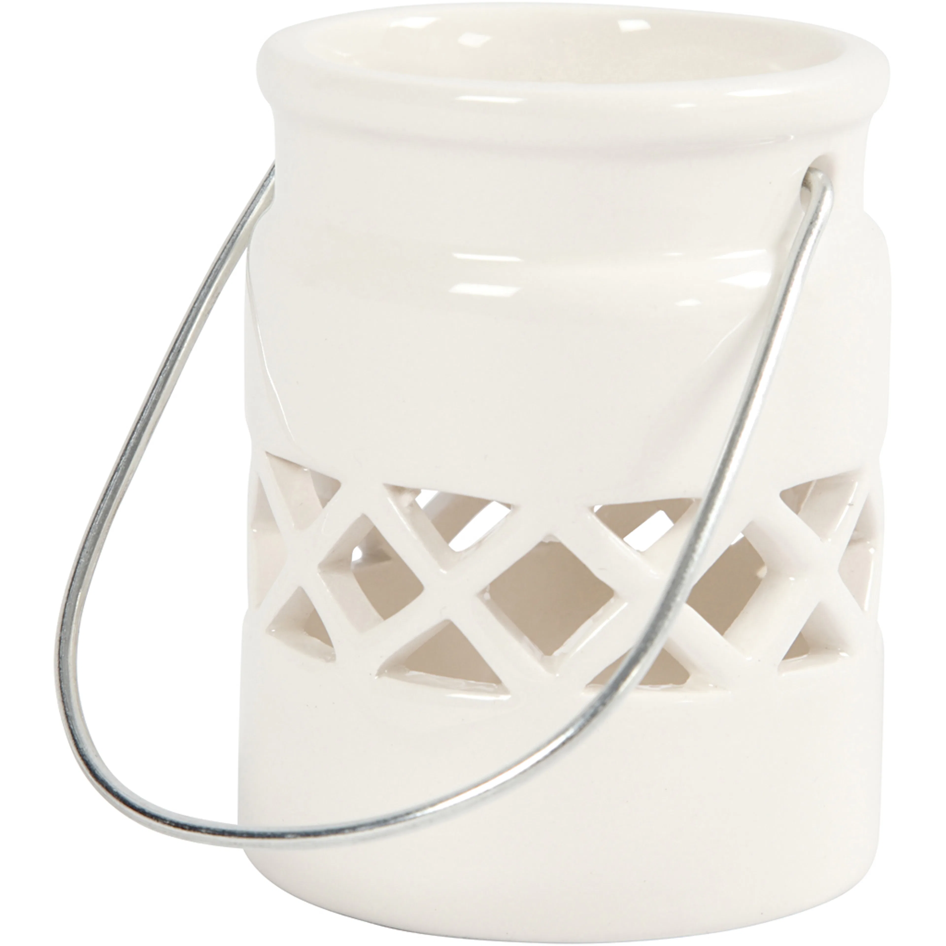 Lanternor, vit, H: 8 cm, Dia. 6,2 cm, 2 st./ 1 förp. 2 st