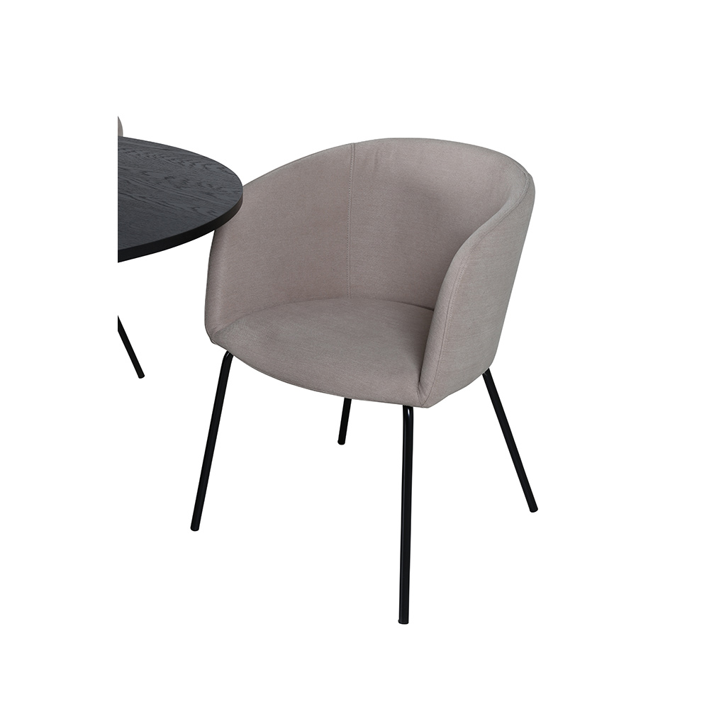 Spisegruppe Venture Home Bianca Rund med 4 Bergen Stoler