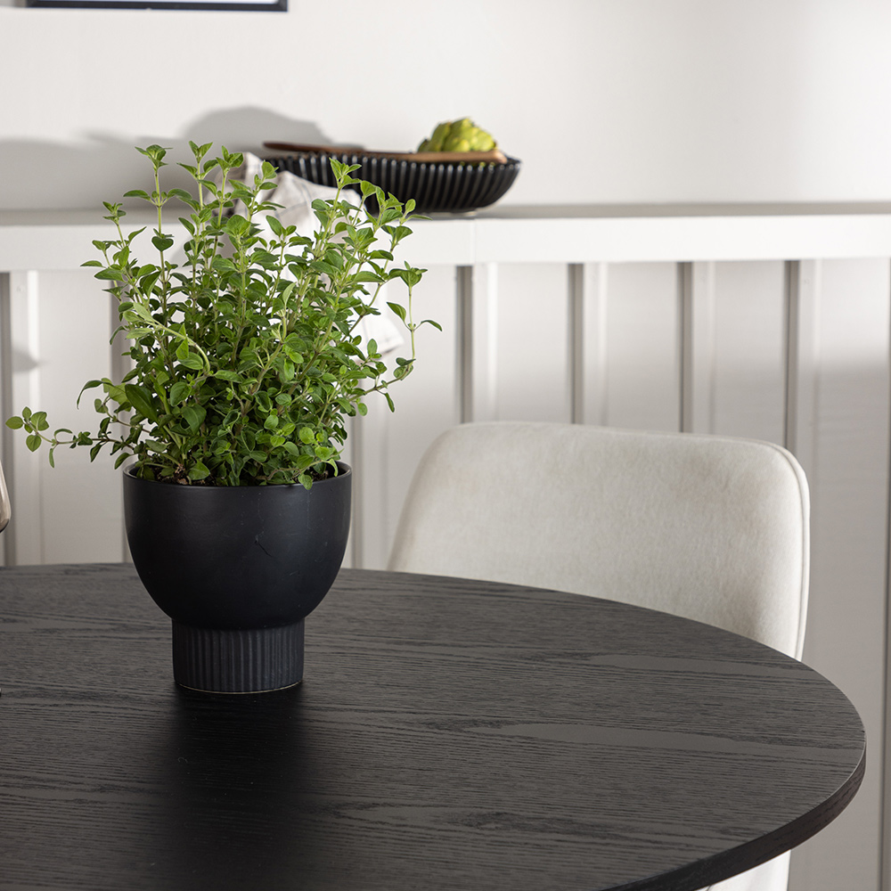 Spisegruppe Venture Home Olivia Ø110 cm med 4 stk Rosie Stoler