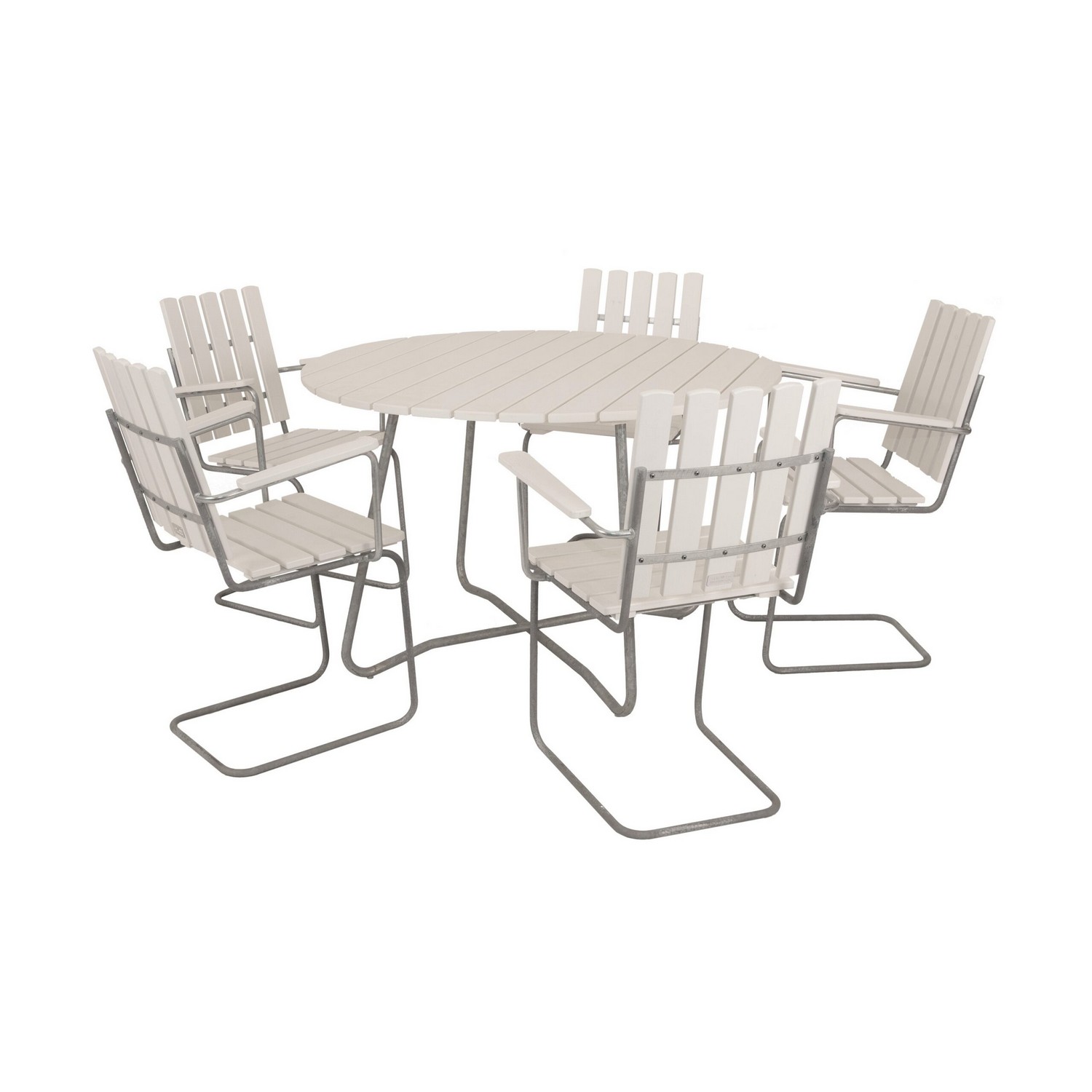Spisegruppe Eden Wood Amanda Ø120 cm med 5 Stoler