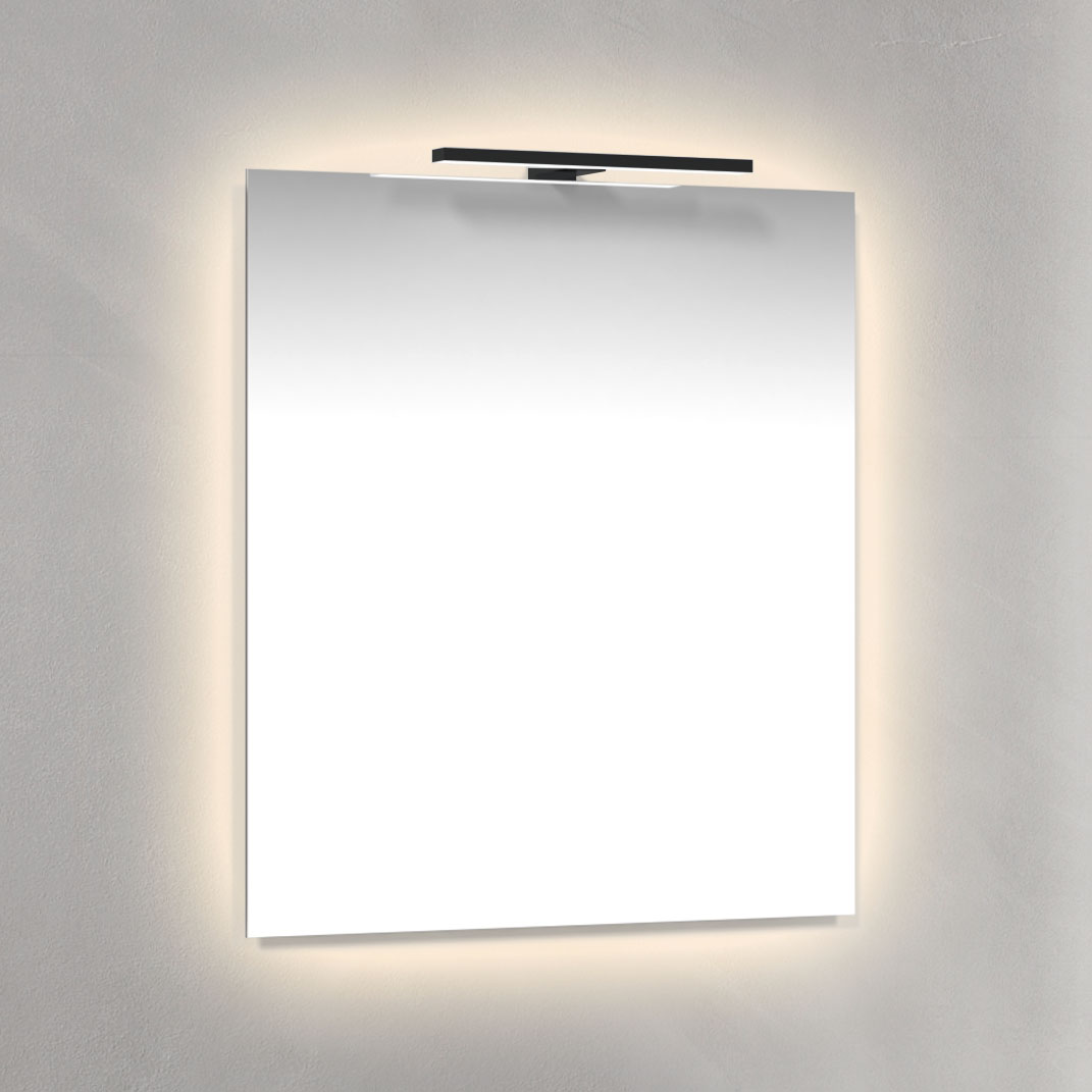 Spegel Macro Design Ambilight med Svart T-belysning