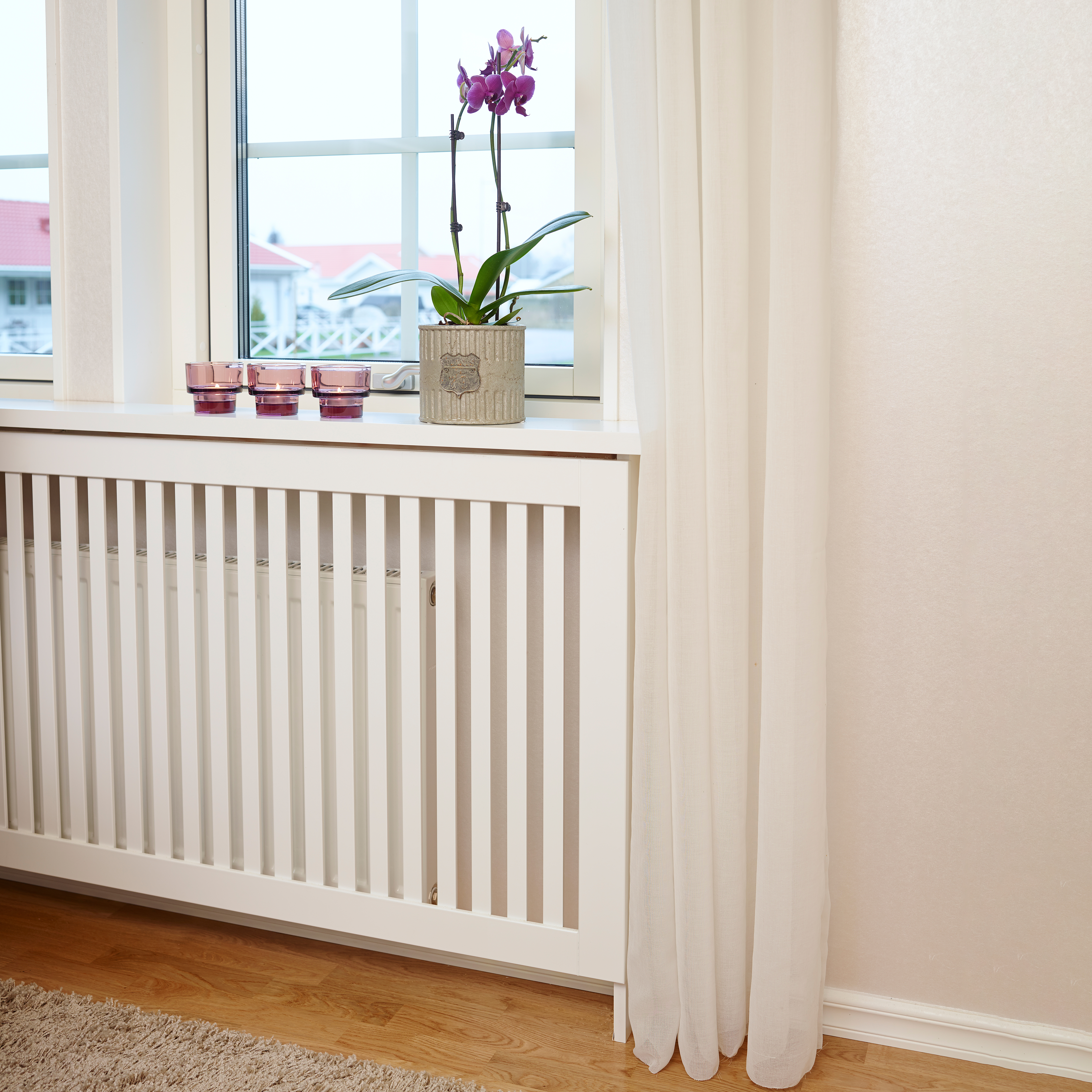 Radiatorskjuler Lundbergs Elsa Hvit