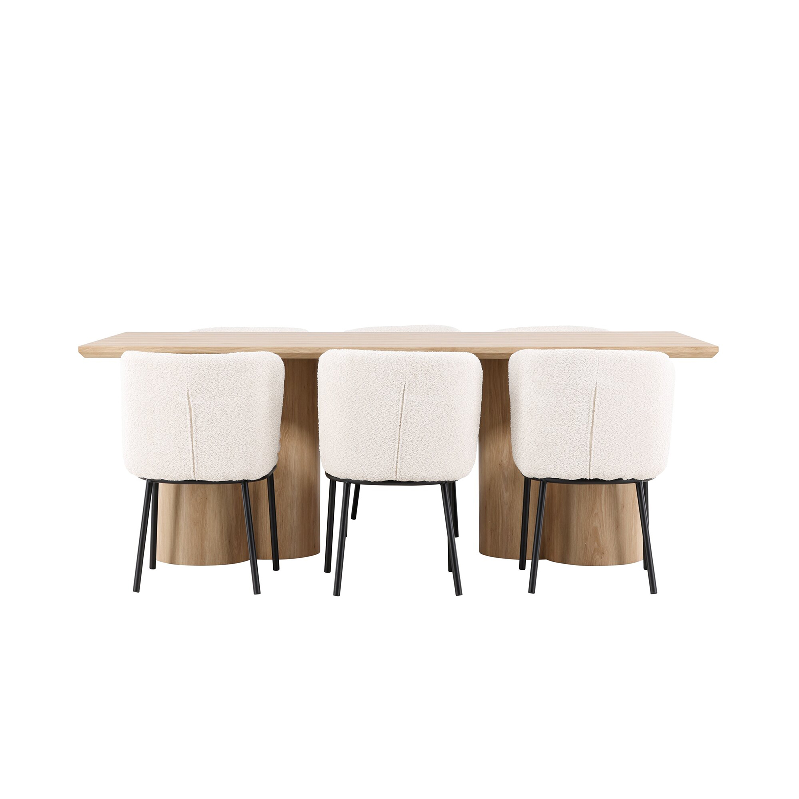 Spisegruppe Venture Home Olivia 210 med 6 stk Agnes Stoler