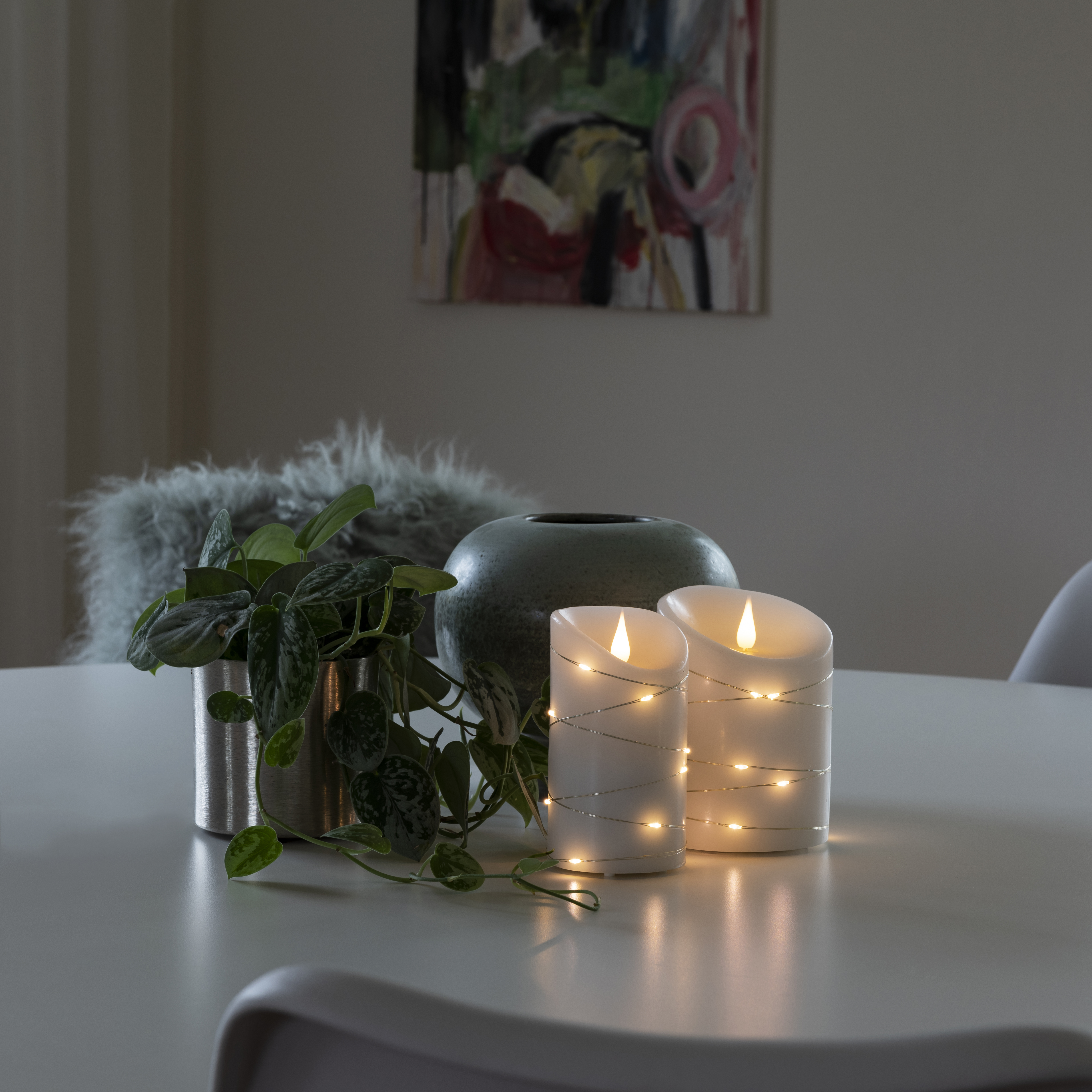 Vokslys Gnosjö Konstsmide Micro-LED 1834/44 2xC