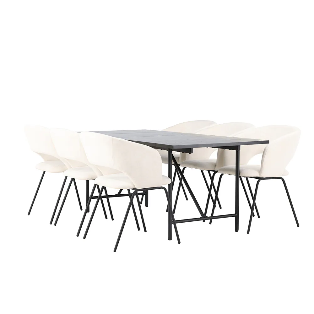 Spisegruppe Venture Home Astrid med 6 Day Stoler