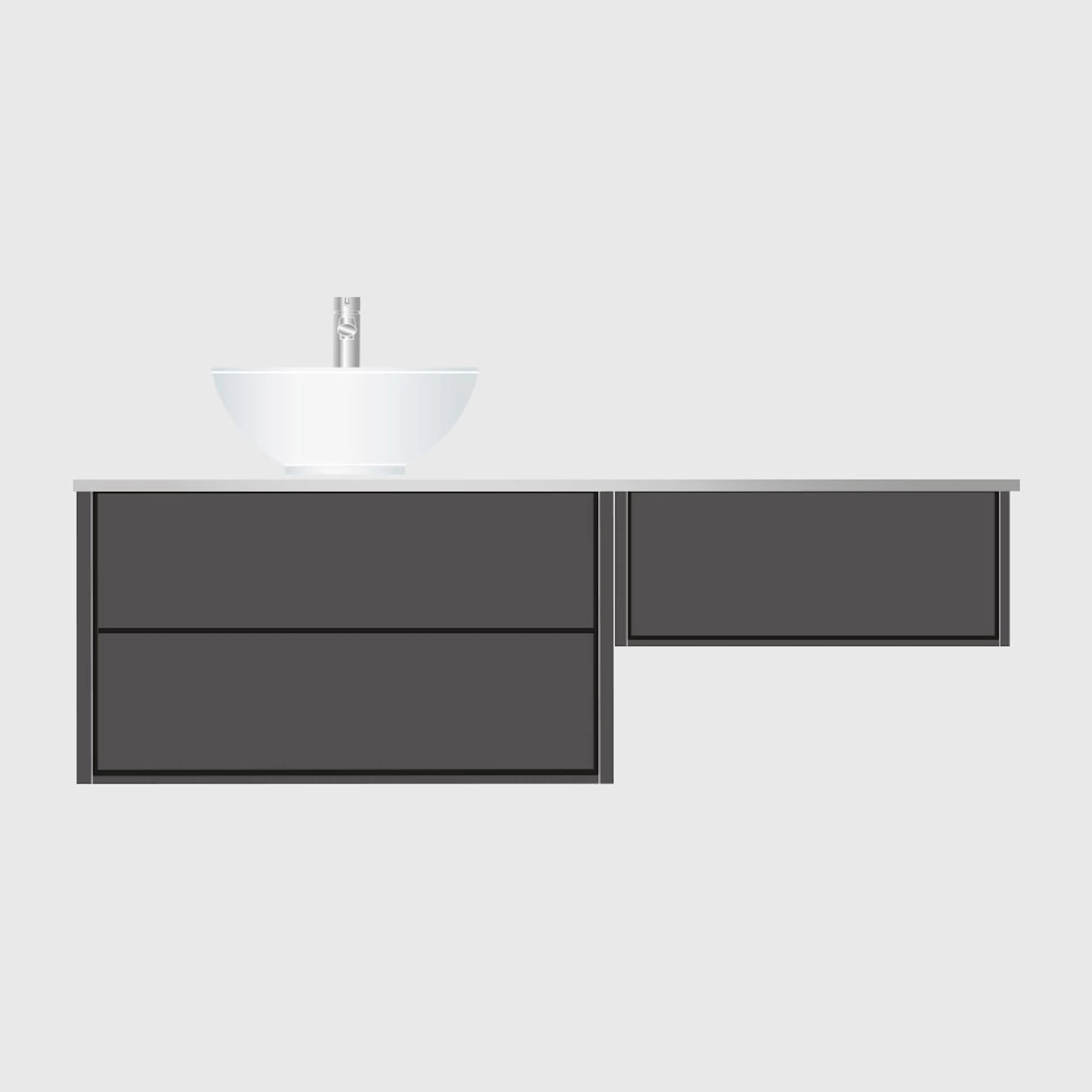 Servantskap Hafa Edge 800 med Sidemodul 600