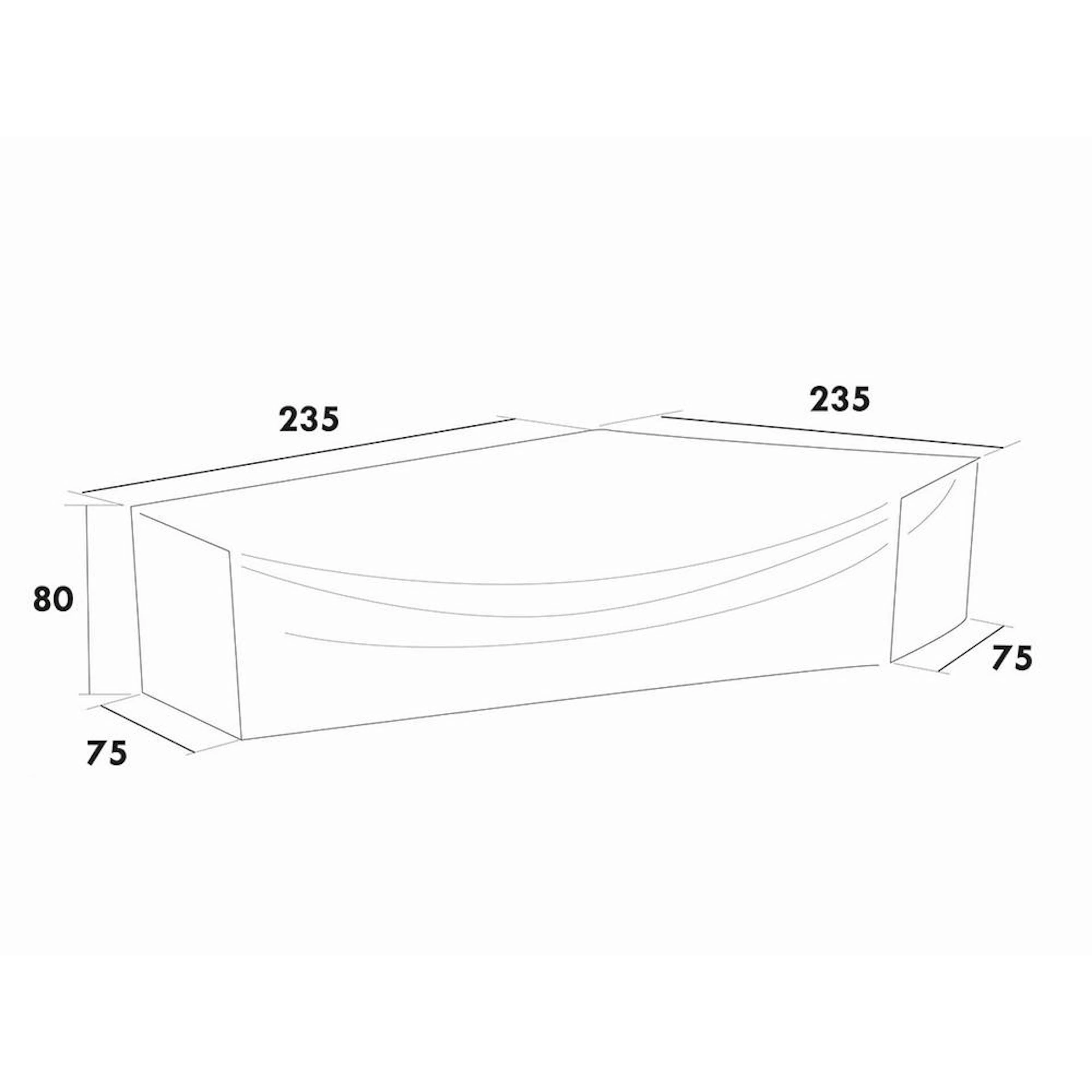 Møbeltrekk Hillerstorp Lounge 235/75X235/75X80 Cm