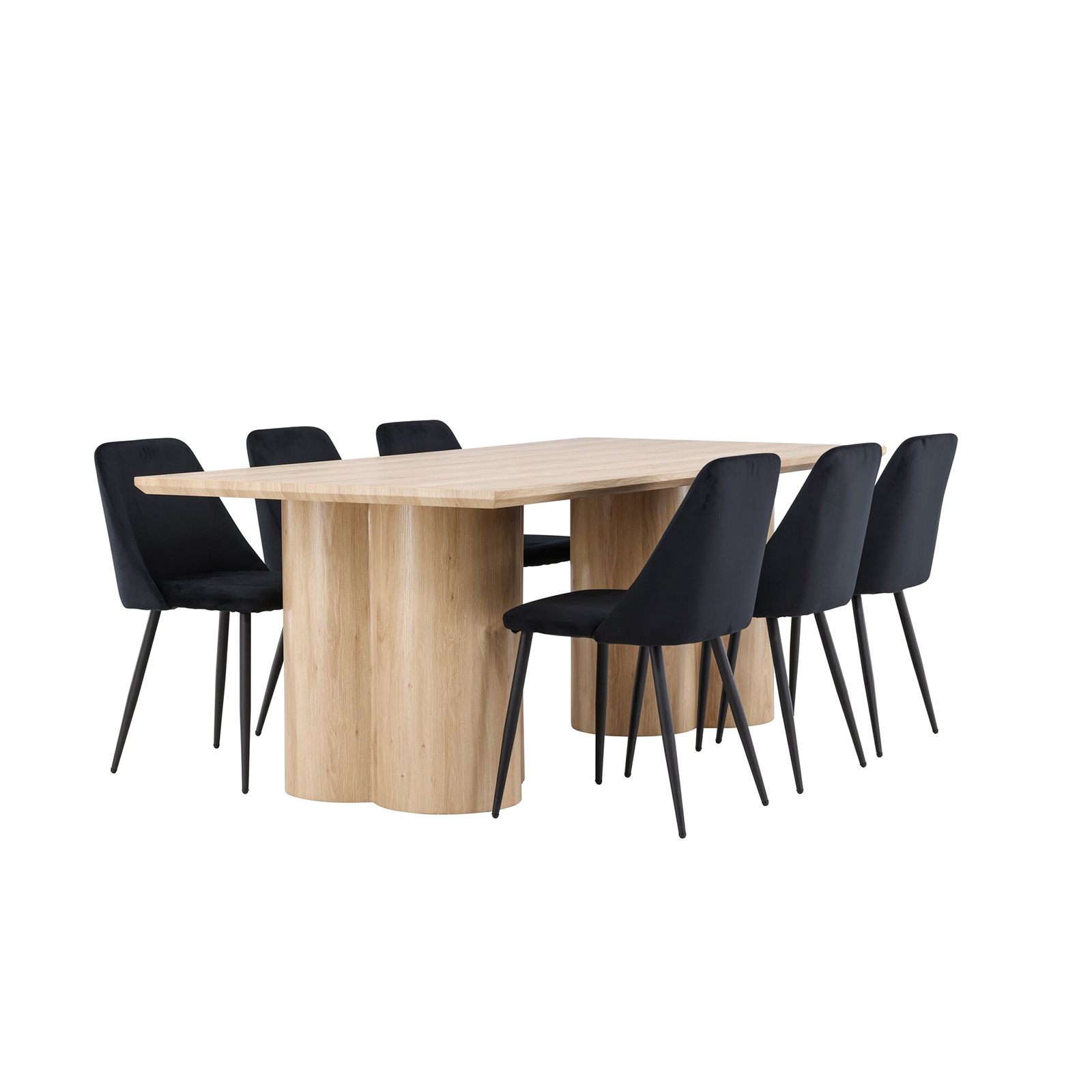 Spisegruppe Venture Home Olivia 210 med 6 stk Night Stoler