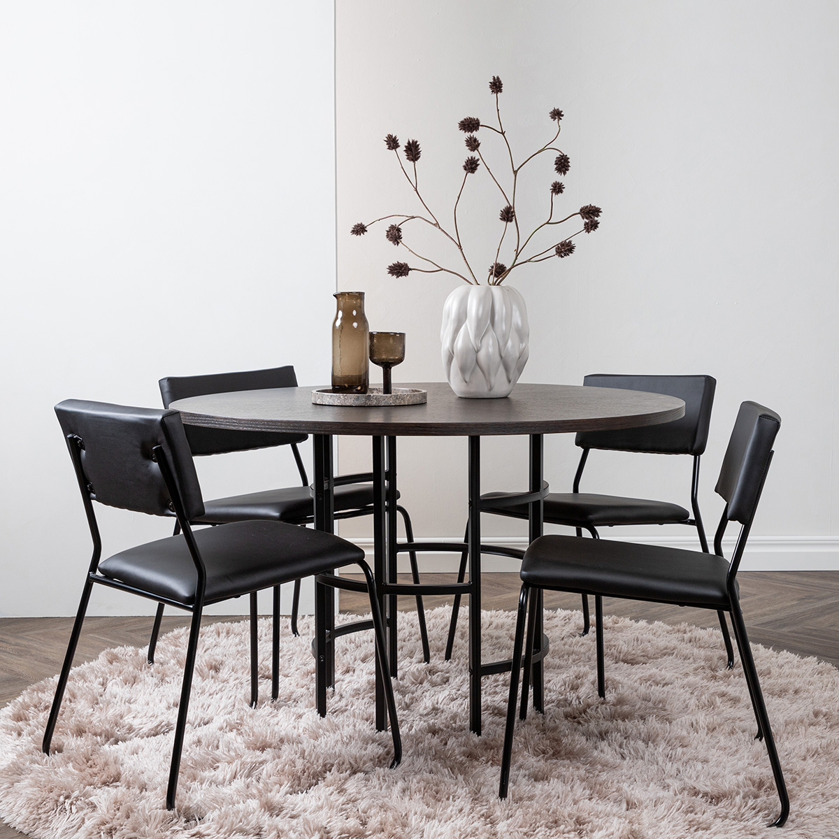 Spisegruppe Venture Home Copenhagen med 4 Kenth Stoler