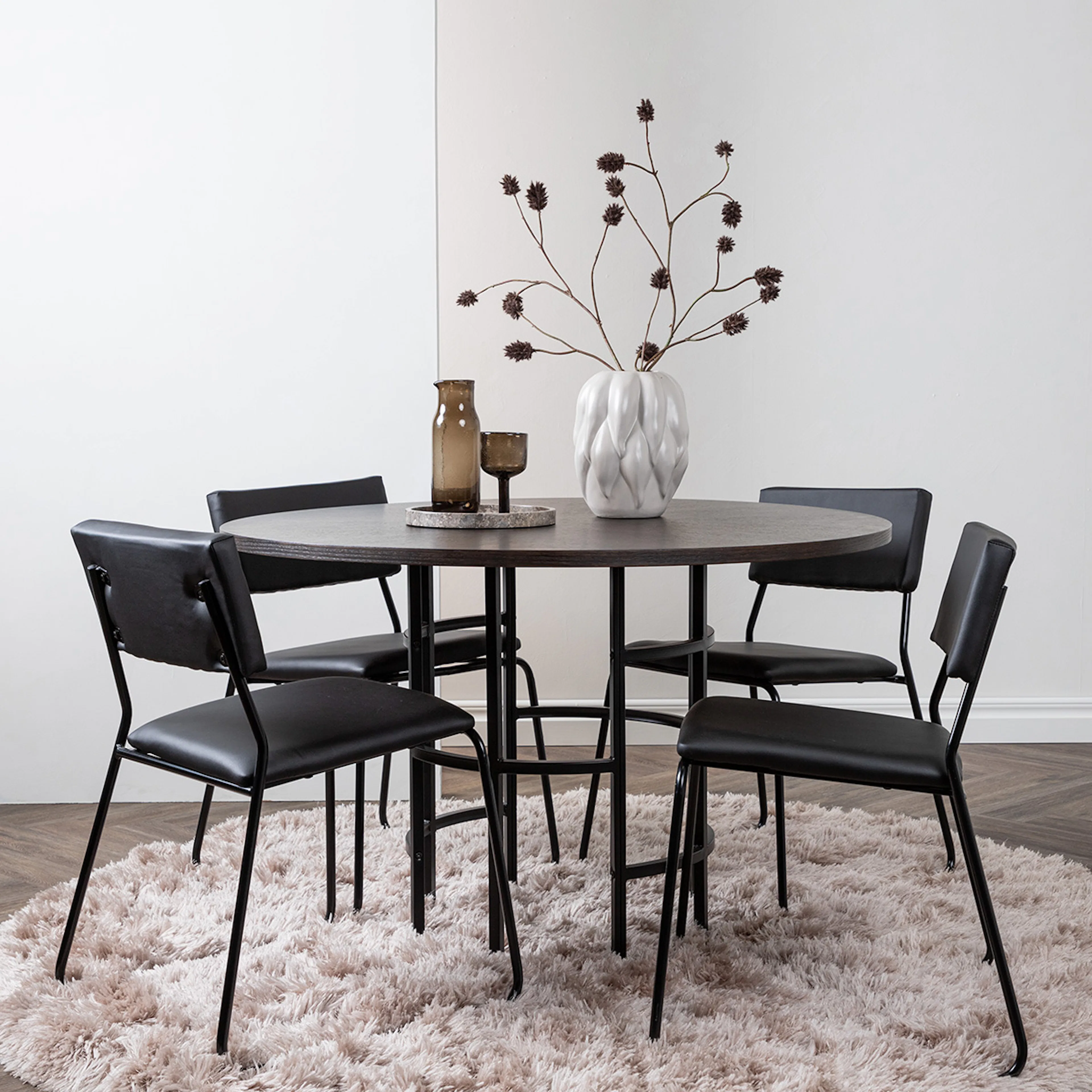 Spisegruppe Venture Home Copenhagen med 4 Kenth Stoler