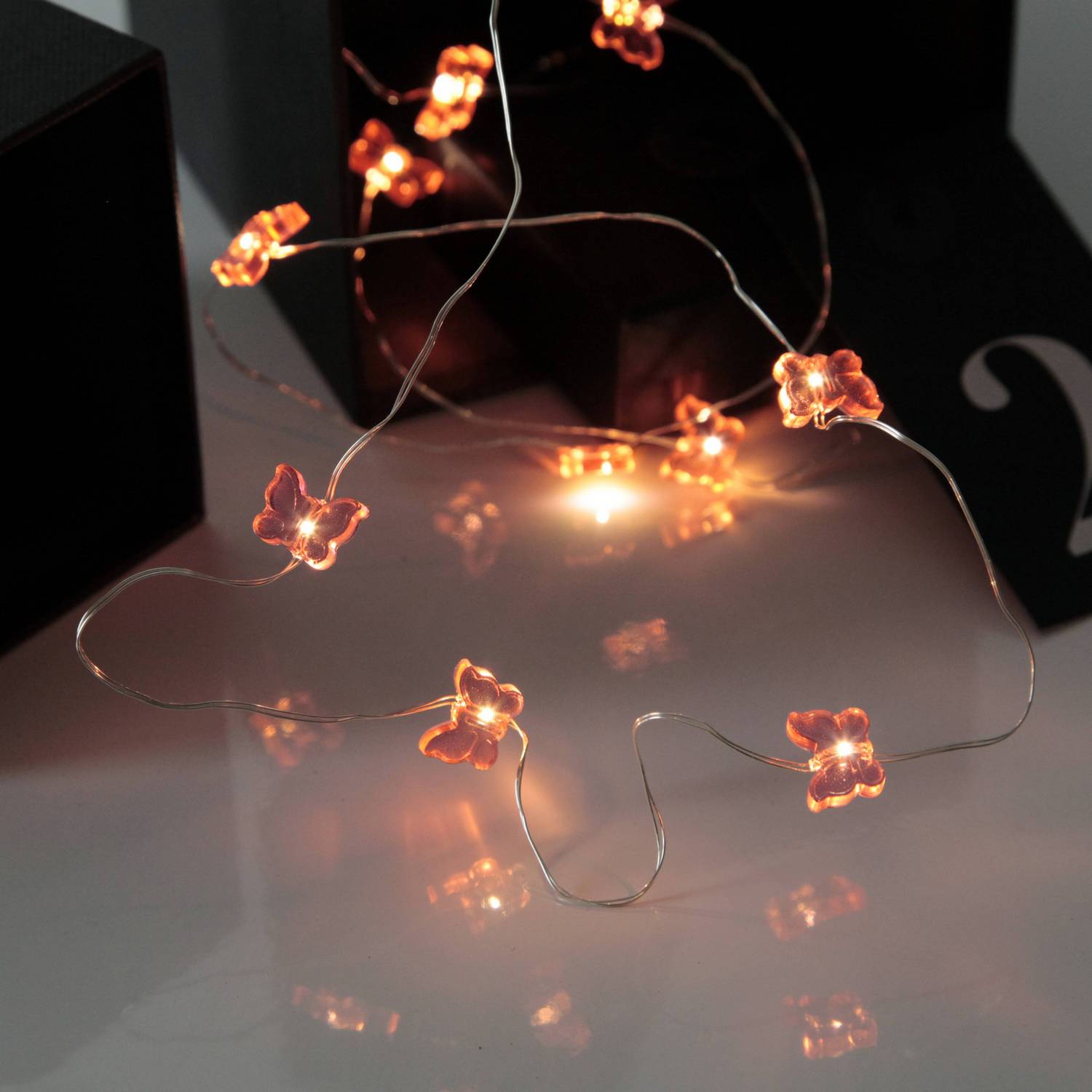 Lyslenke Star Trading Butterfly Batteridrevet LED-lenke