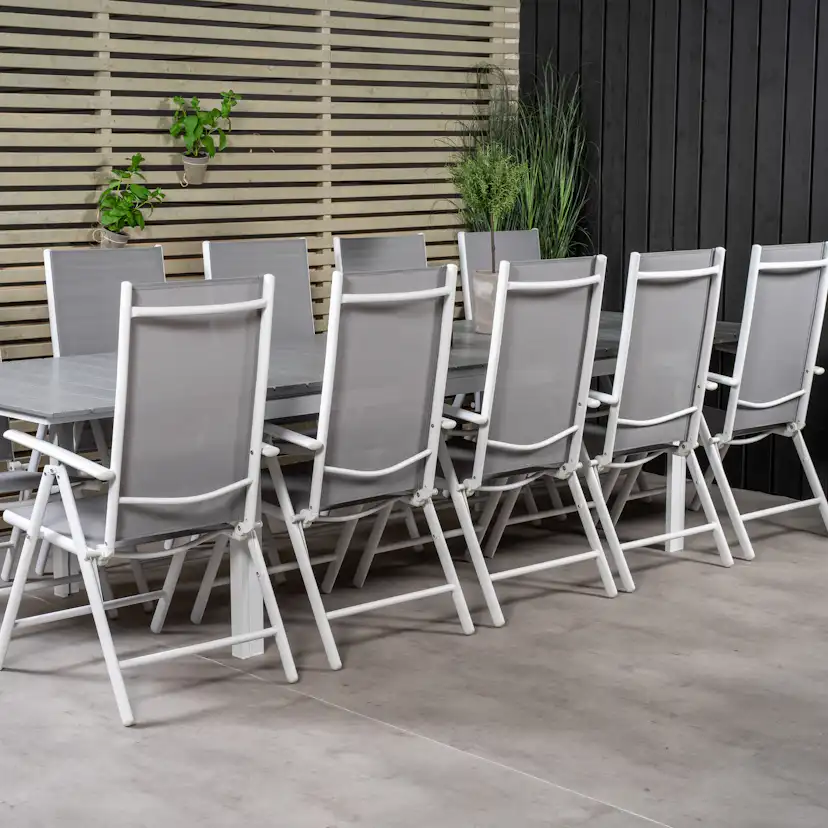 Spisegruppe Venture Home Lova 224/324 med 10 Bront Stoler