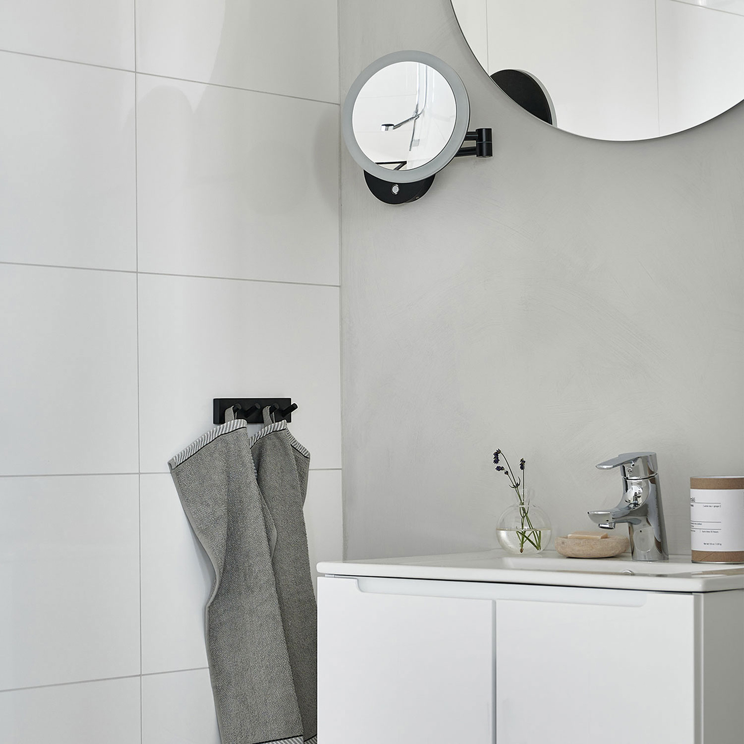 Sminkspegel Smedbo Outline FK485EBP Svart