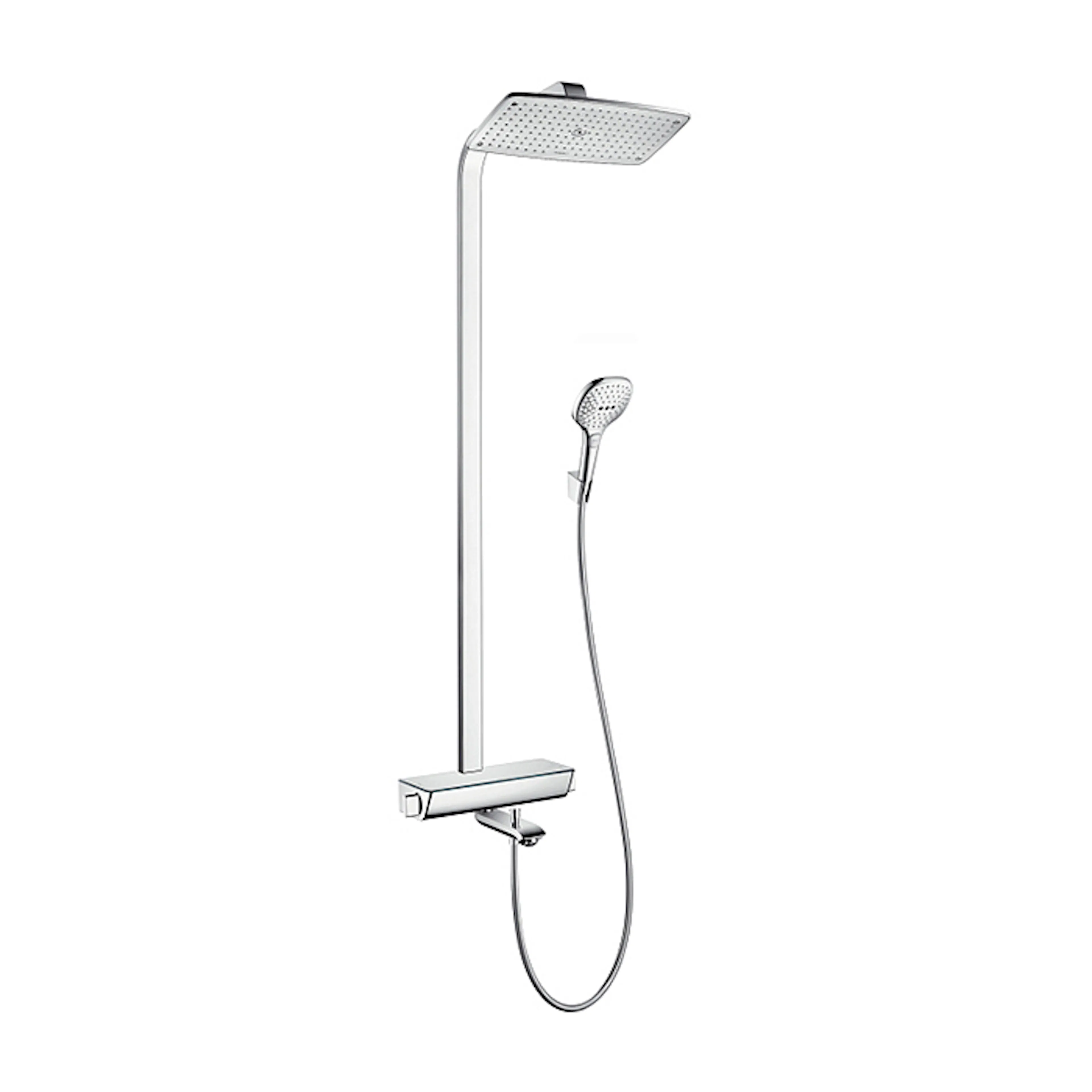 Takdusjsett Hansgrohe Raindance Select 360 Showerpipe med Badekarbatteri