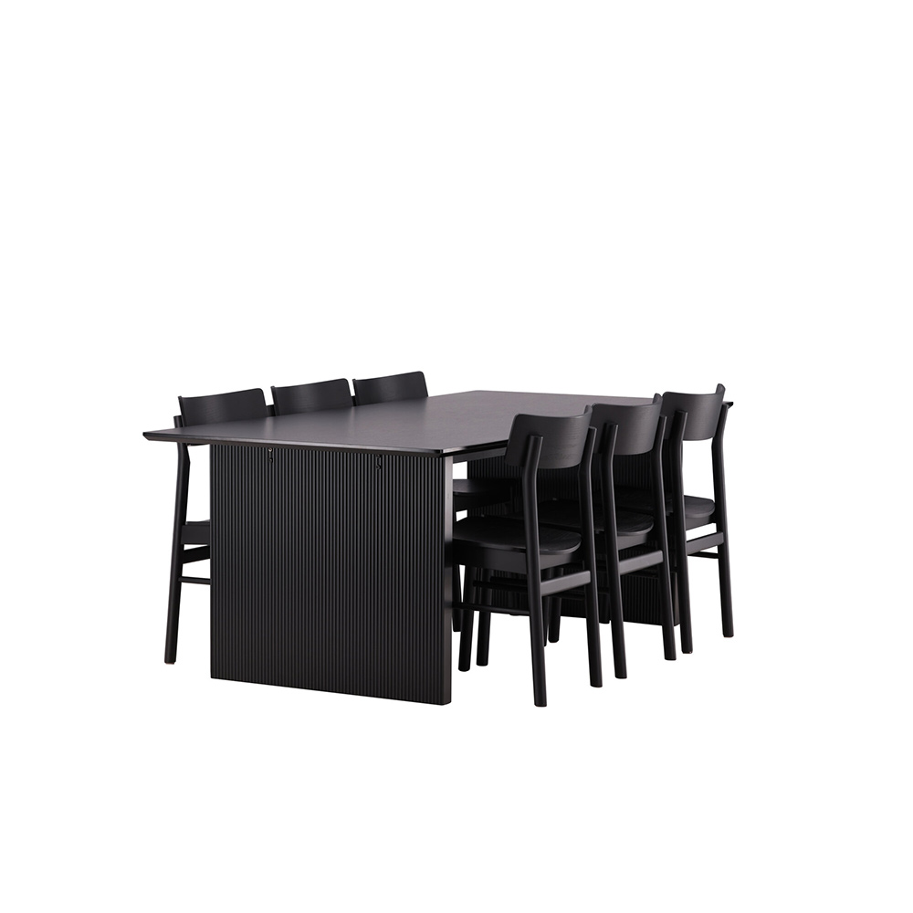 Spisegruppe Venture Home Vail med 6 Montros Stoler
