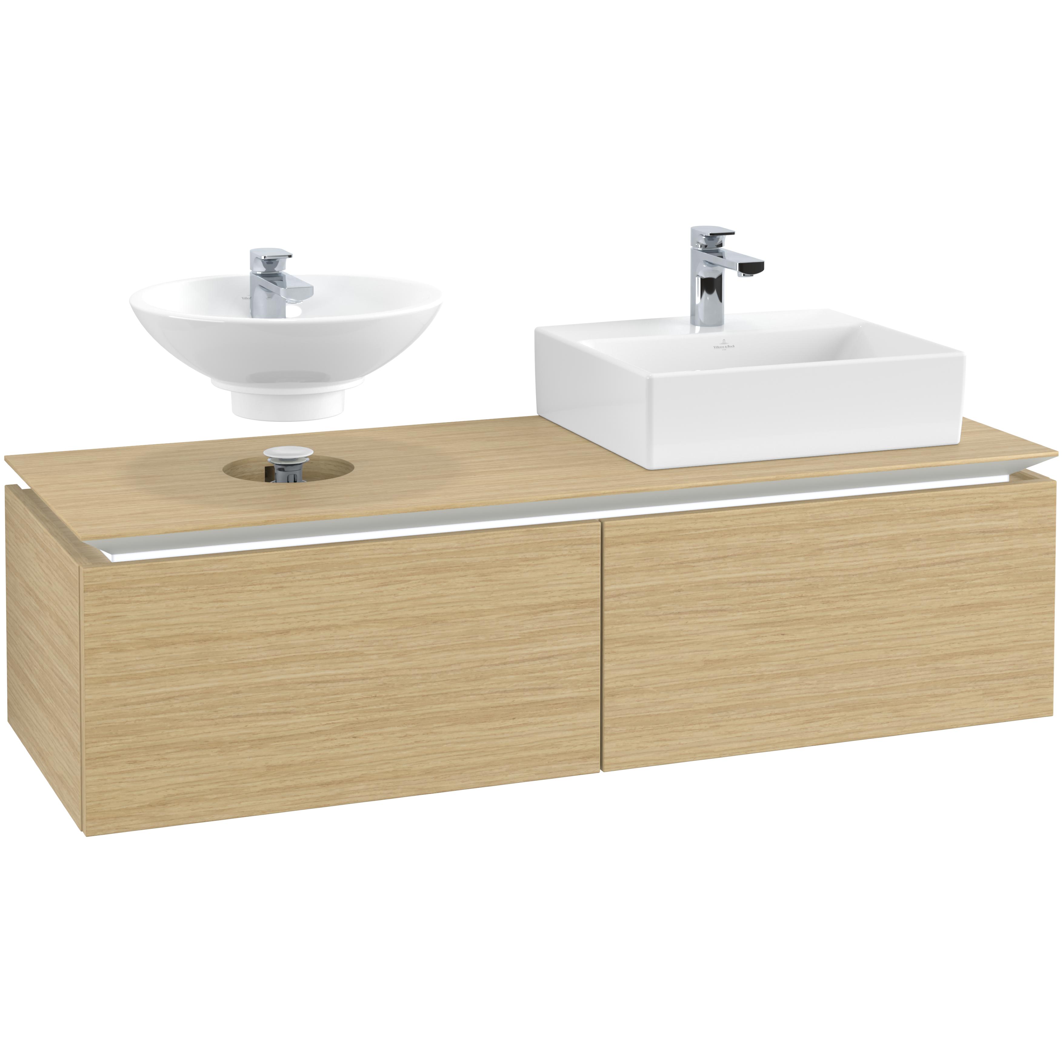 Tv&auml;ttst&auml;llssk&aring;p Villeroy & Boch Legato Kompakt 1400 med 2 L&aring;dor f&ouml;r Tv&aring; Tv&auml;ttst&auml;ll