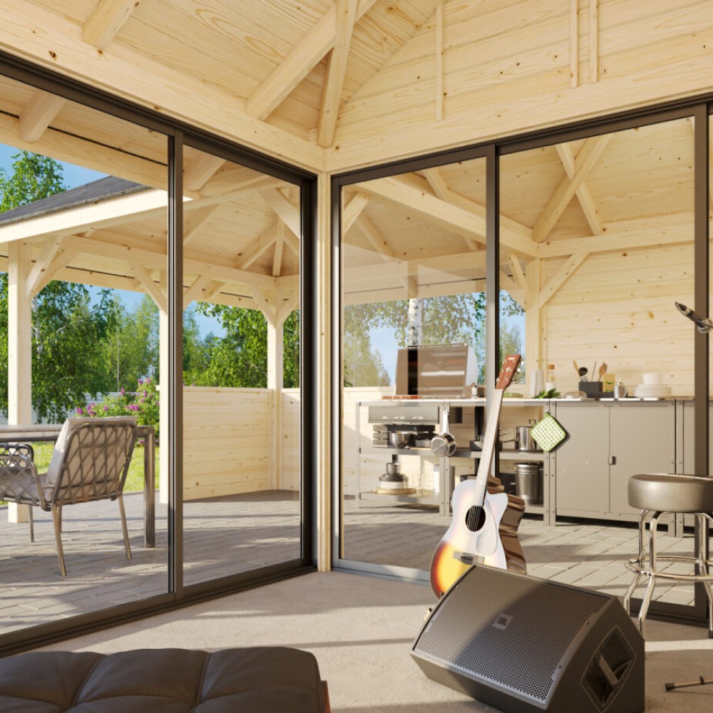 Hagestue Palmako Bianca 24,9 m2 Sett 209 Slide