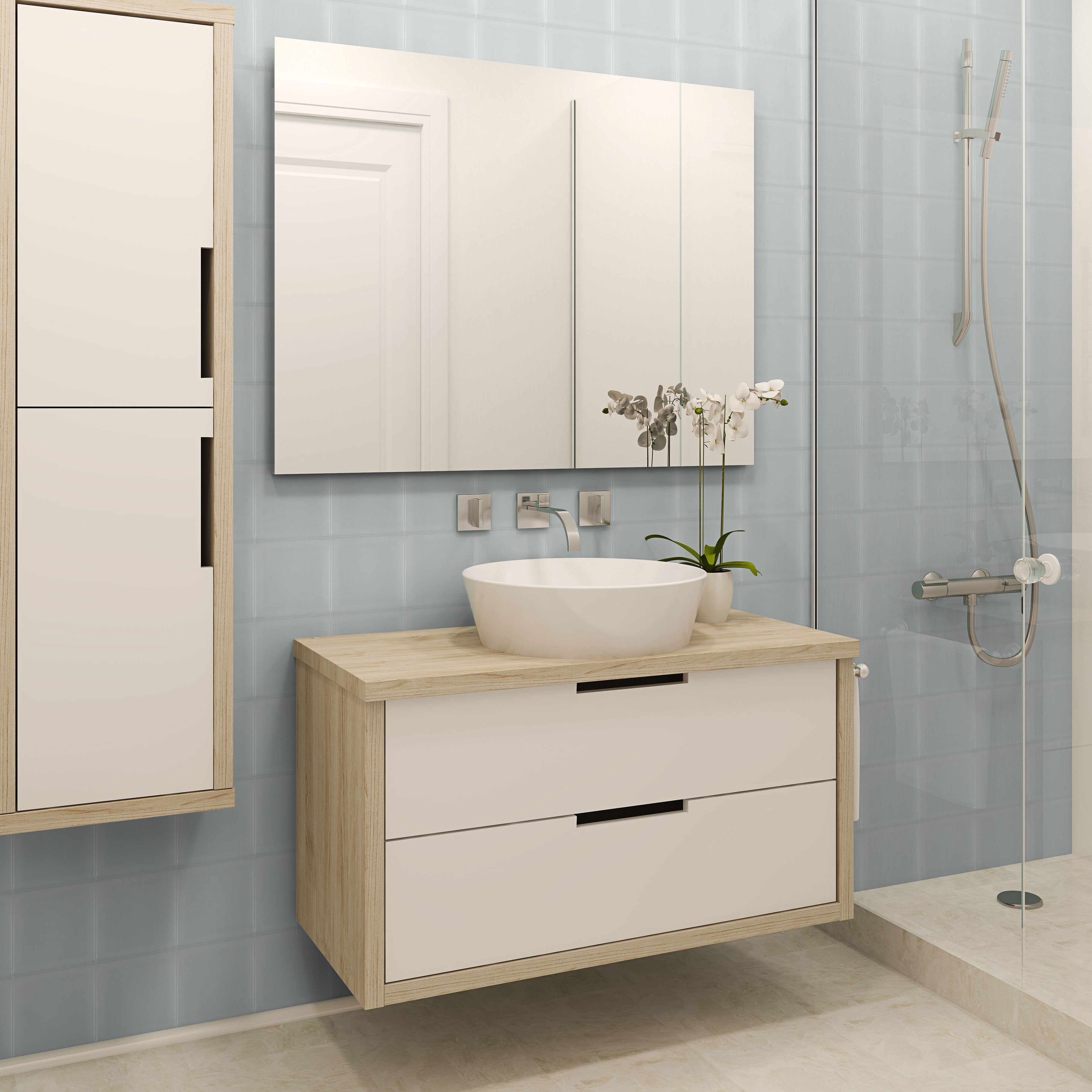 Flis CAS Ceramica Tender Mirage Turkos 15x15 cm Revestimiento