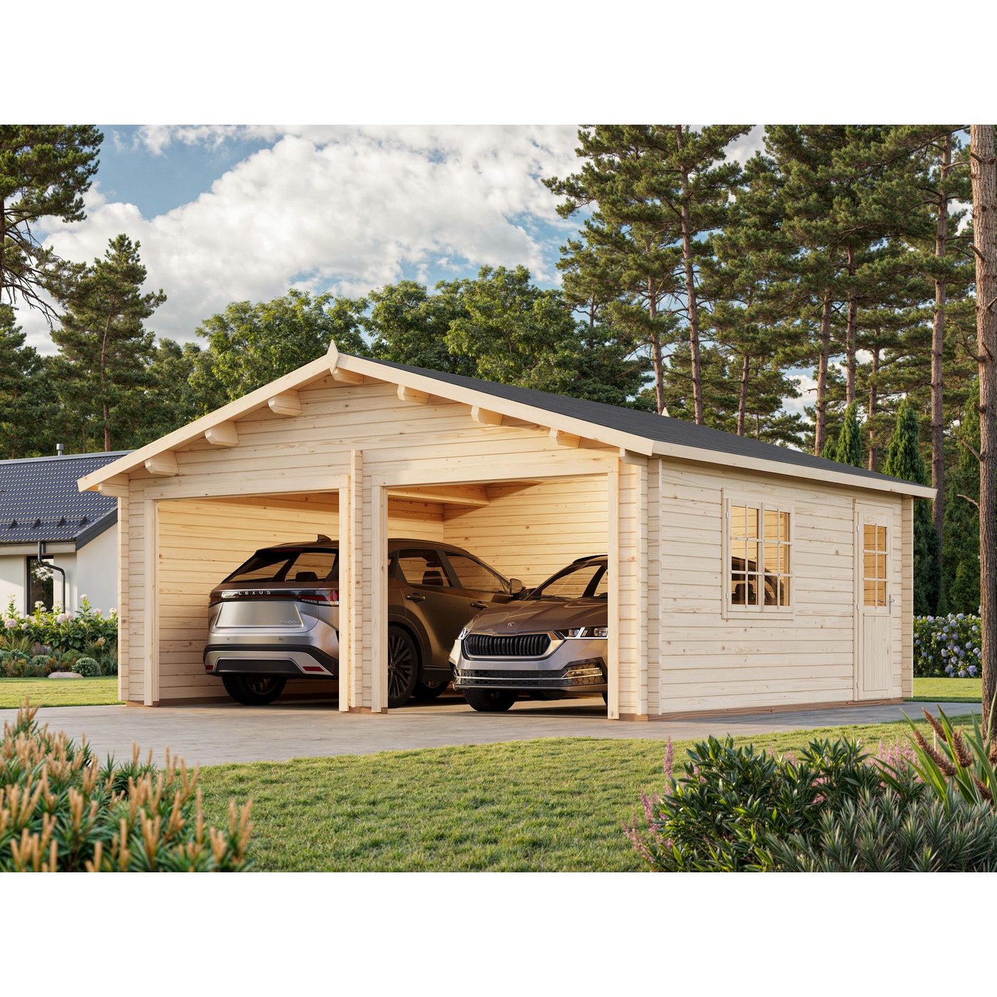 Garasje Palmako Roger 28,4 m2 uten Port