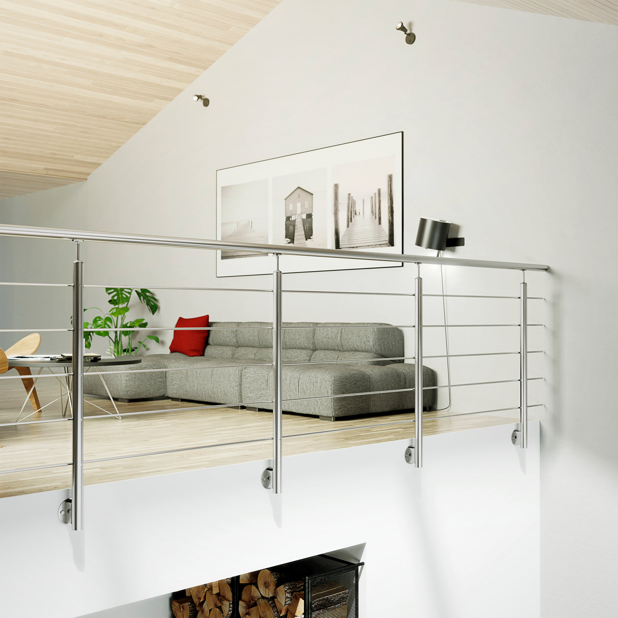 Rekkverk Dolle Harmony Veggmontert